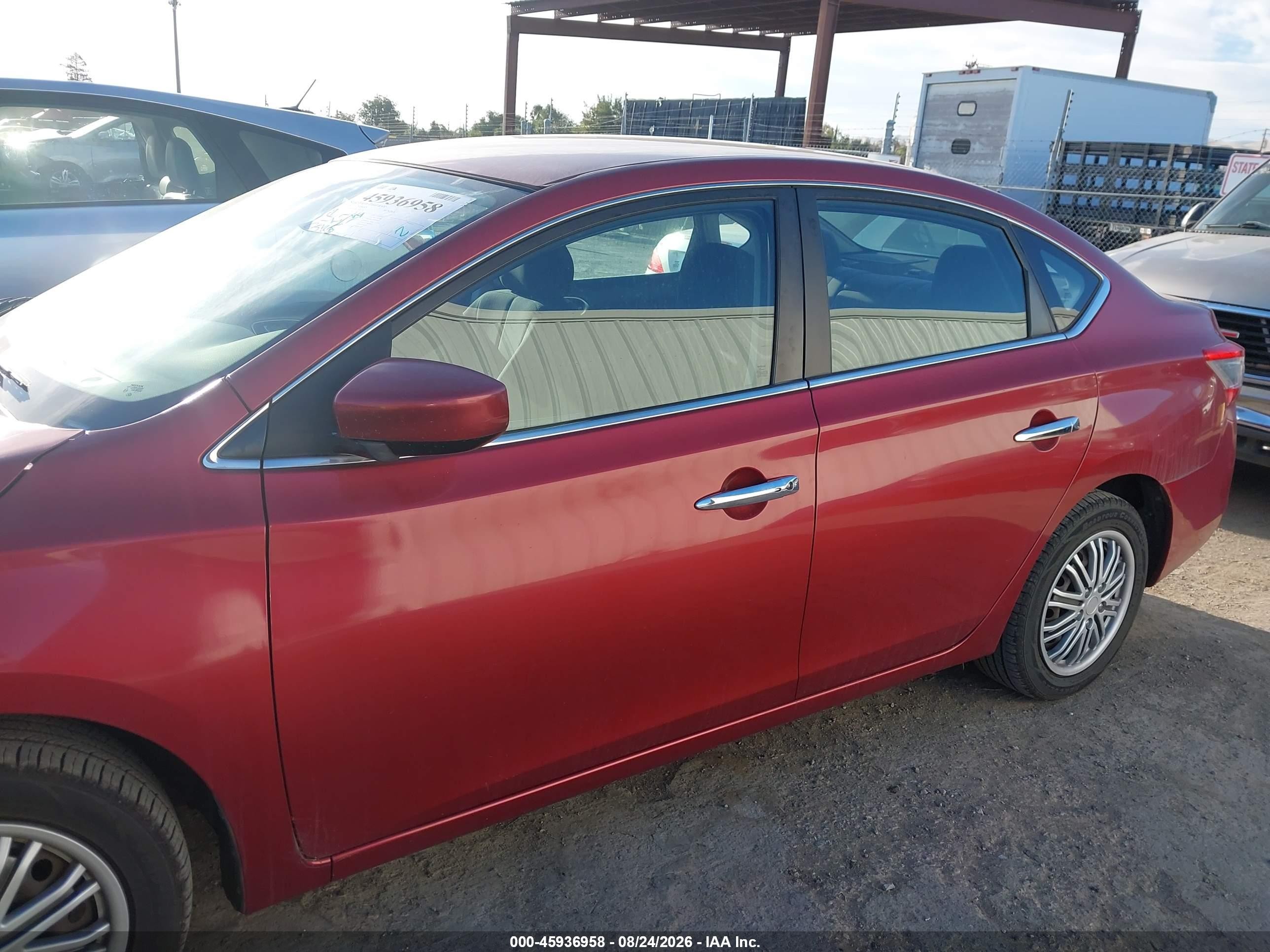 2015 Nissan Sentra Fe+ S/s/sl/sr/sv Red vin: 3N1AB7AP5FL669138