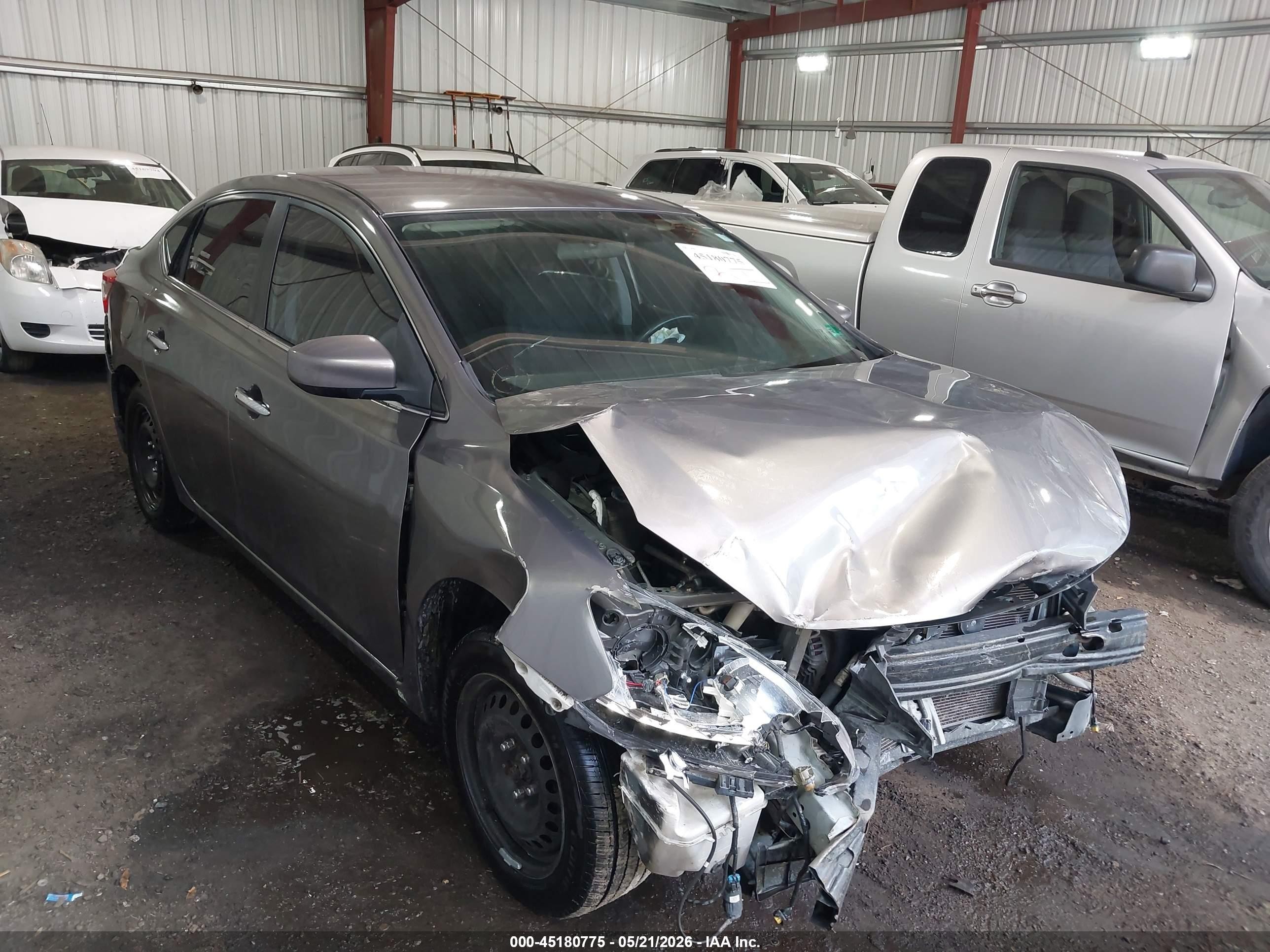 2015 Nissan Sentra Sv Tan vin: 3N1AB7AP5FL672007