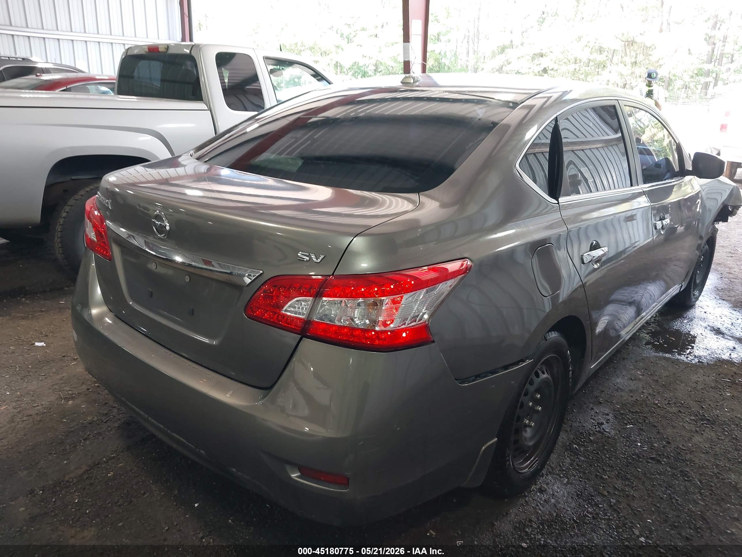2015 Nissan Sentra Sv Tan vin: 3N1AB7AP5FL672007