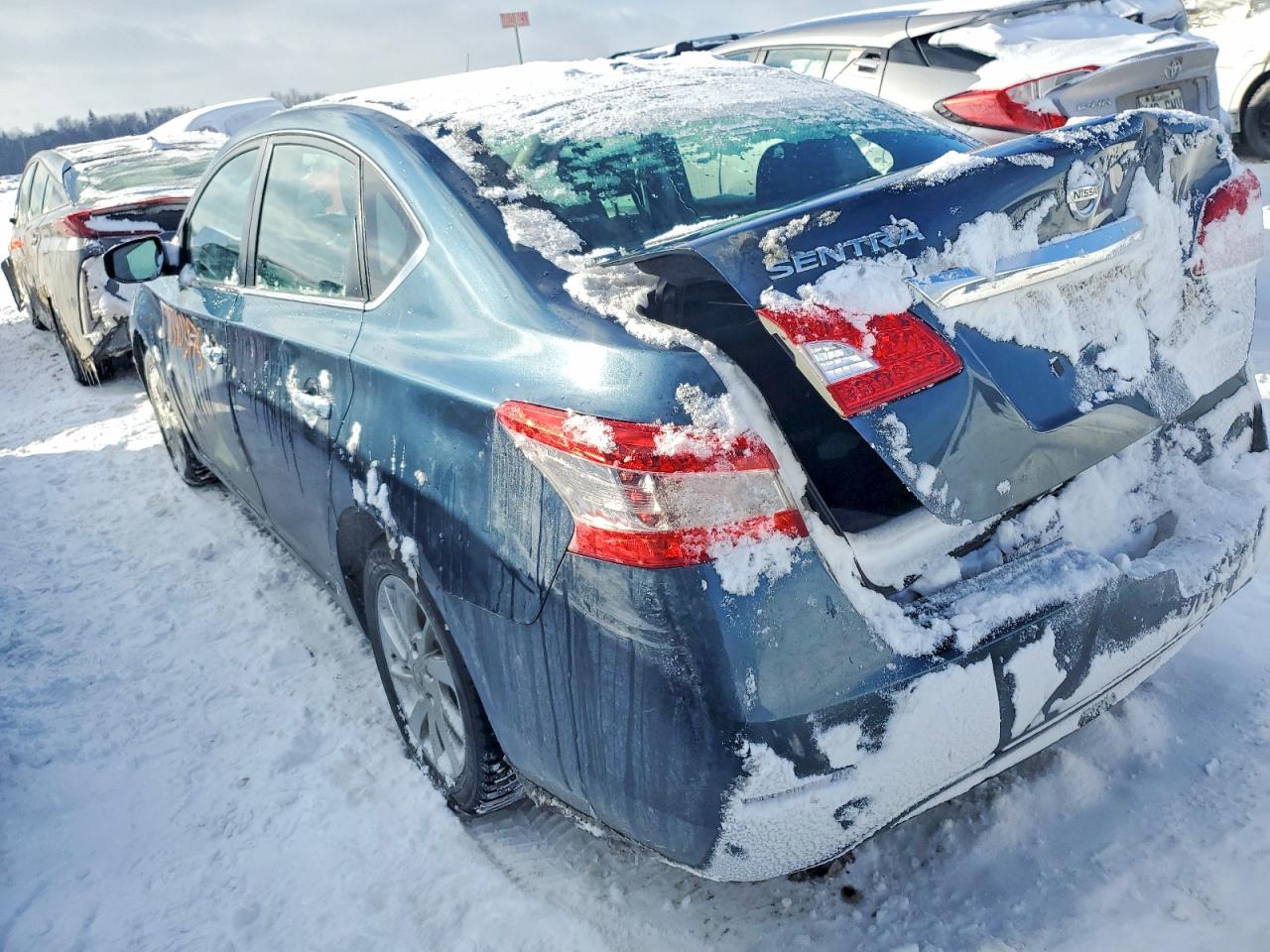 2015 Nissan Sentra S Blue vin: 3N1AB7AP5FL678129