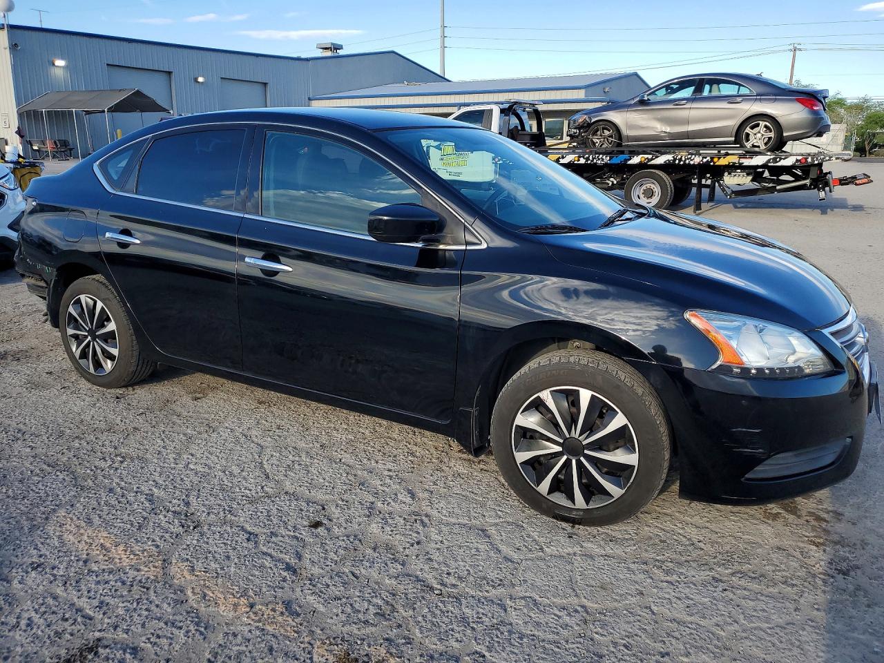 2015 Nissan Sentra Sv Black vin: 3N1AB7AP5FL681693