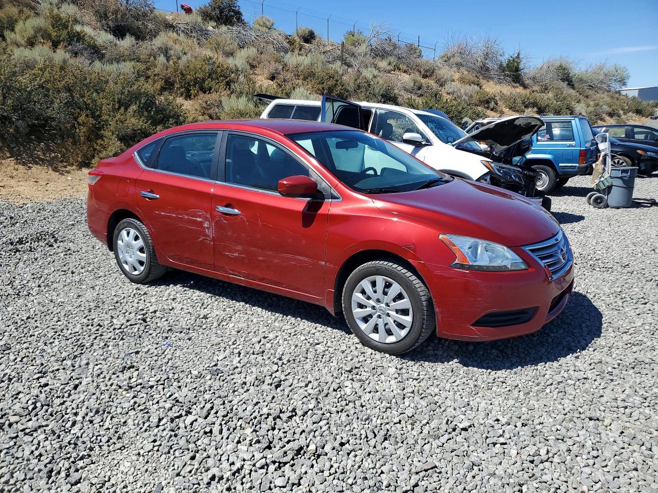 2015 Nissan Sentra Sv Burgundy vin: 3N1AB7AP5FL682438