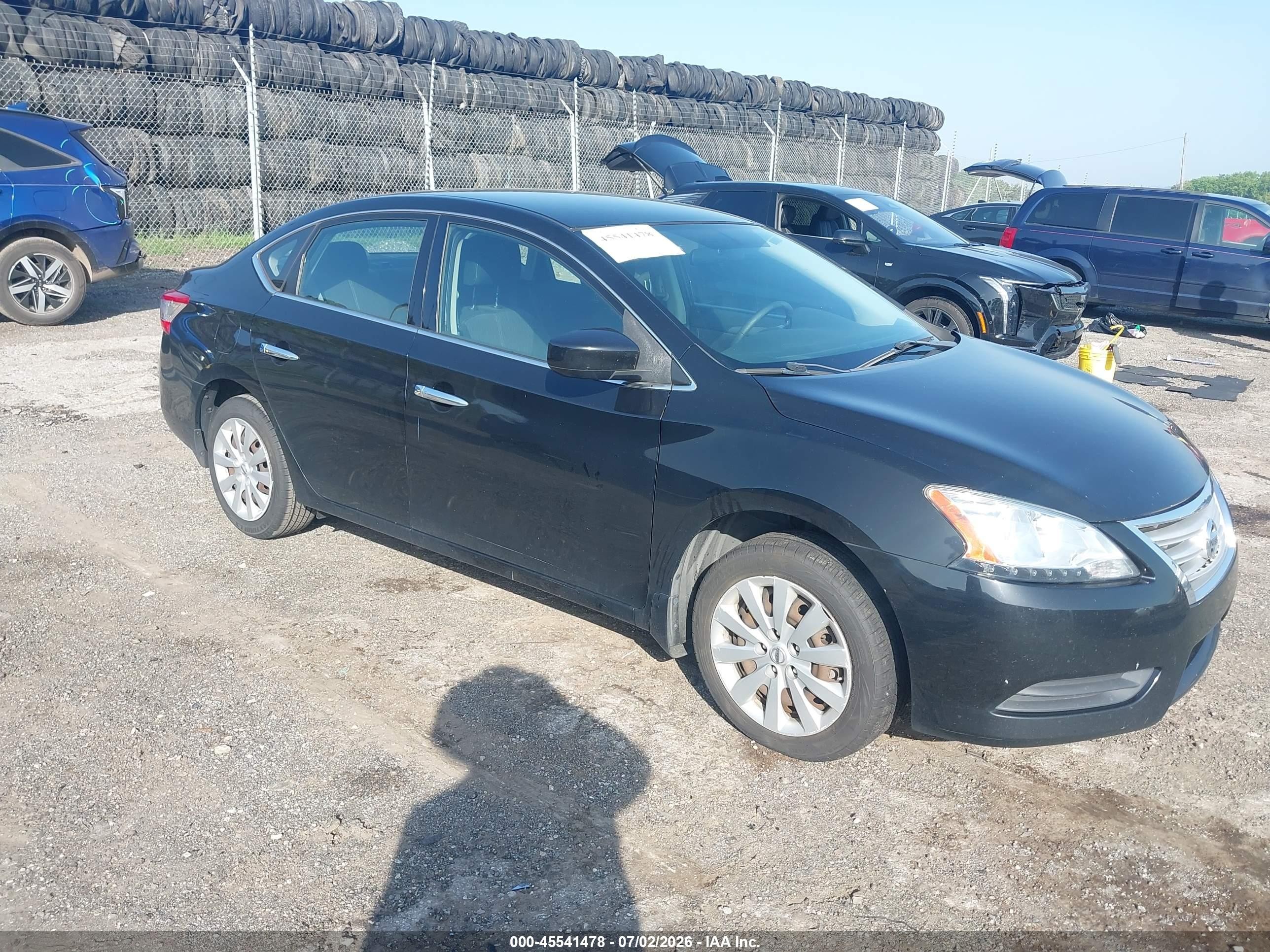 2015 Nissan Sentra Sv Black vin: 3N1AB7AP5FL682939