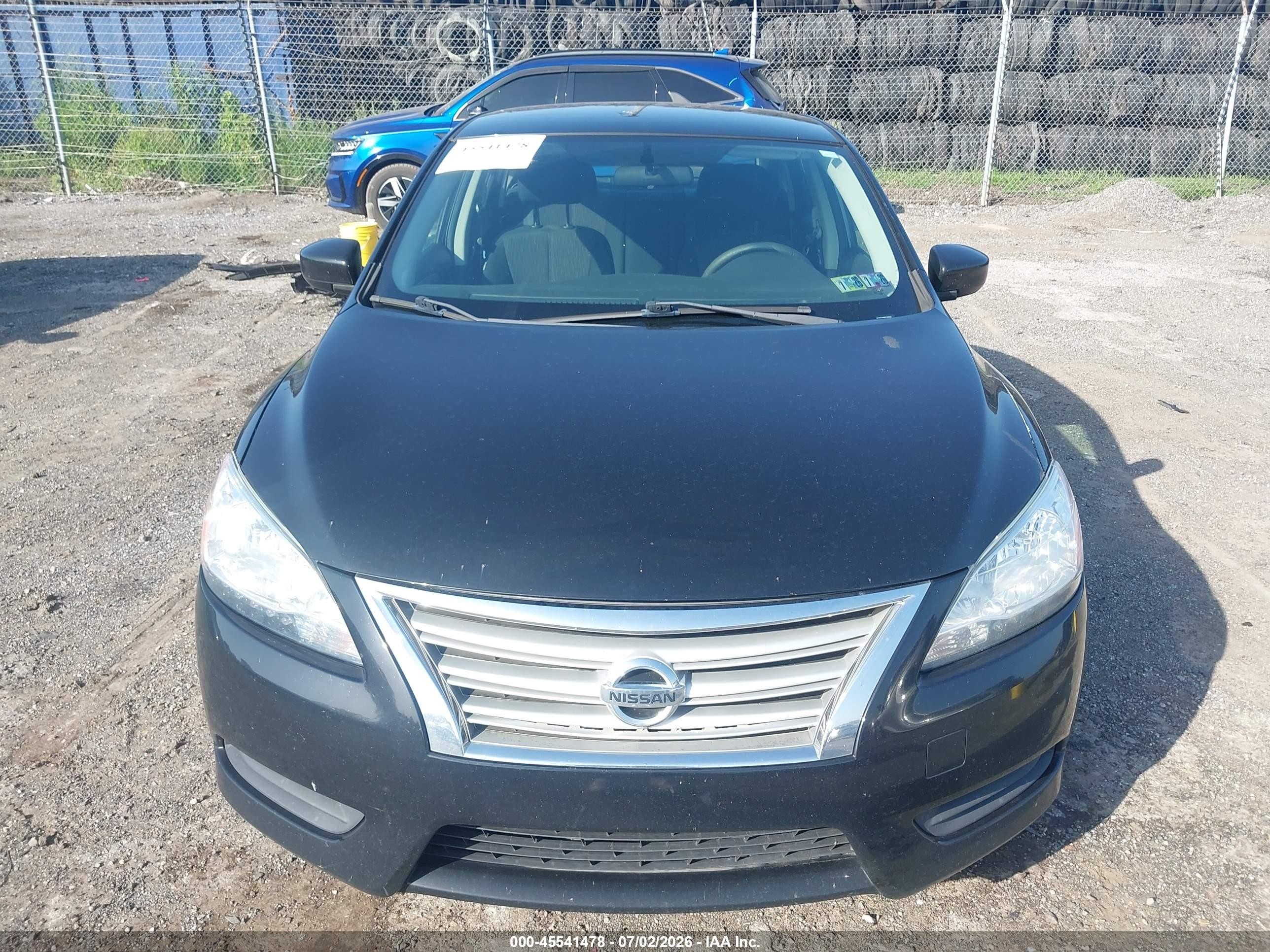2015 Nissan Sentra Sv Black vin: 3N1AB7AP5FL682939