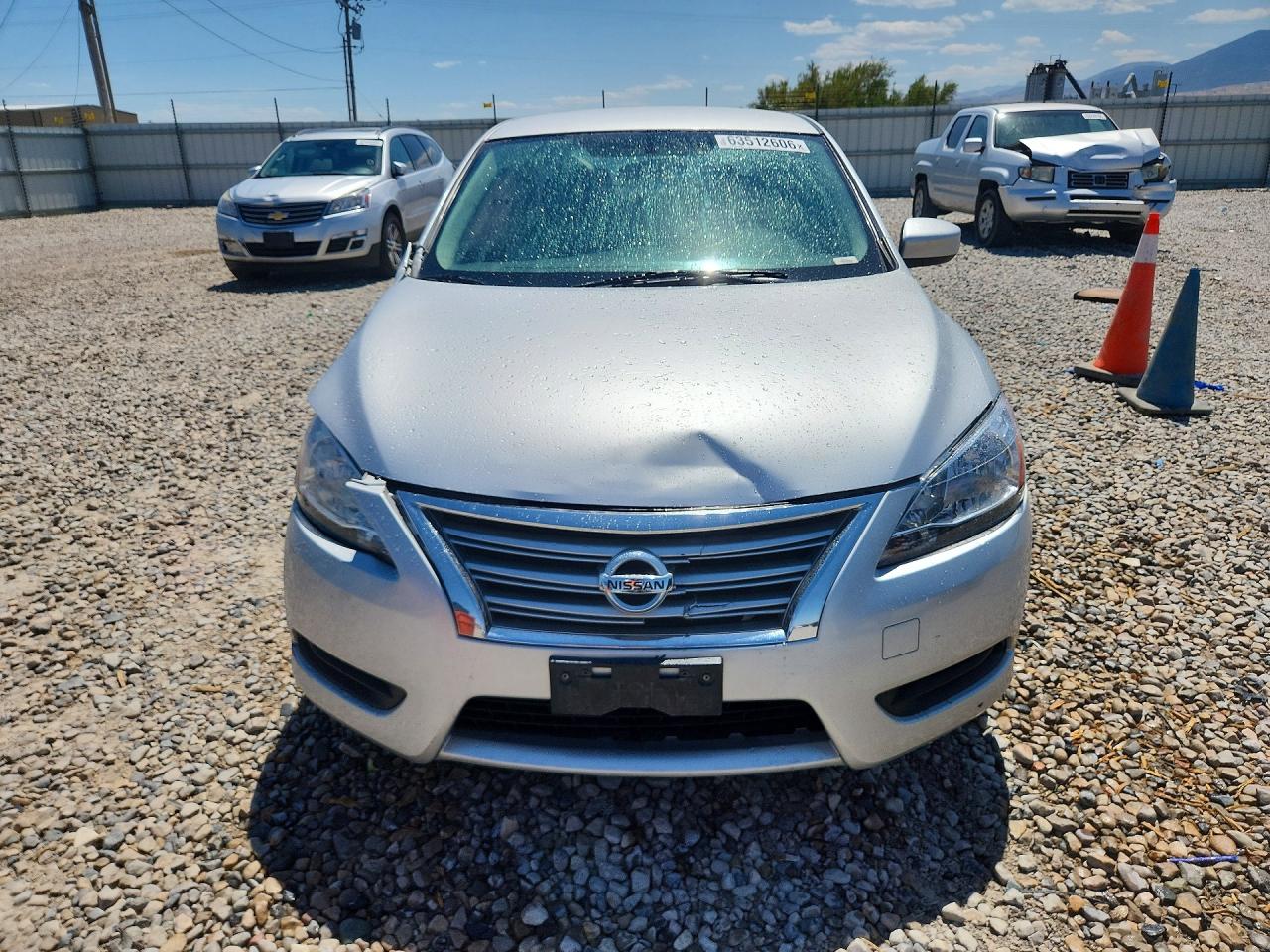 2015 Nissan Sentra Sv Серебряный vin: 3N1AB7AP5FL696694