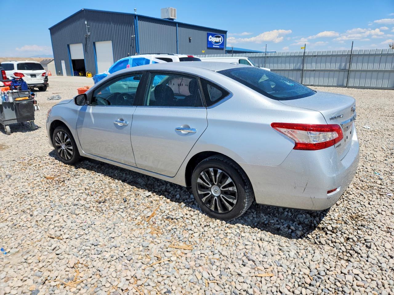 2015 Nissan Sentra Sv Серебряный vin: 3N1AB7AP5FL696694