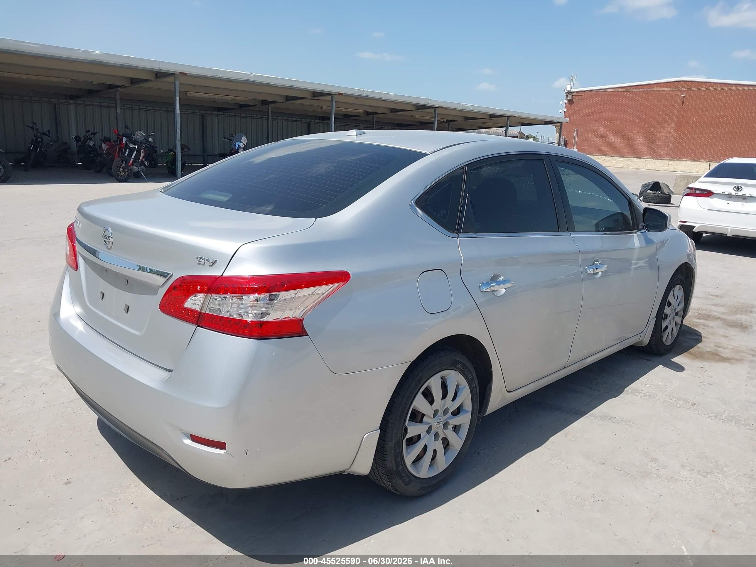 2015 Nissan Sentra Sv Silver vin: 3N1AB7AP5FY214163