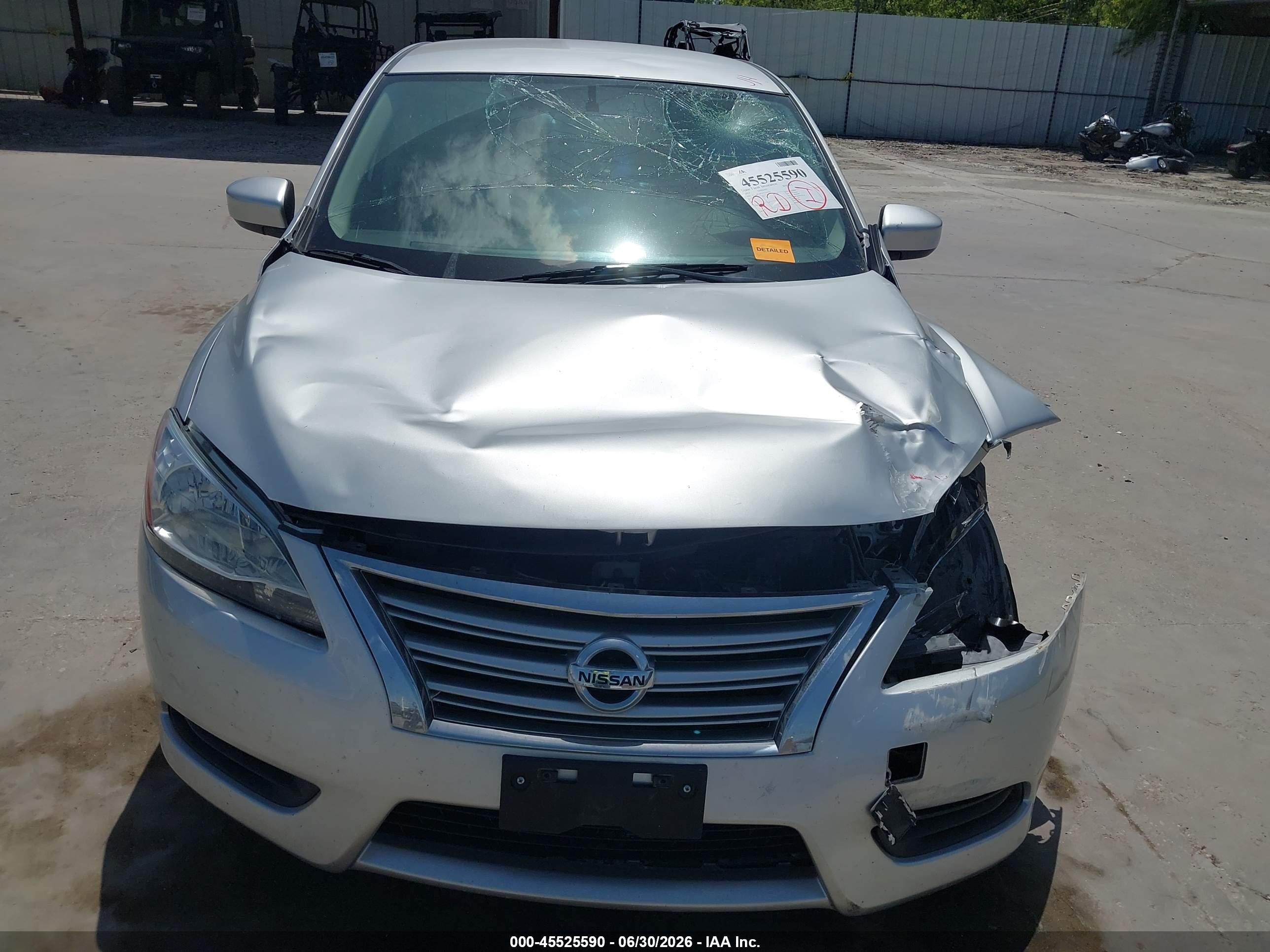 2015 Nissan Sentra Sv Silver vin: 3N1AB7AP5FY214163