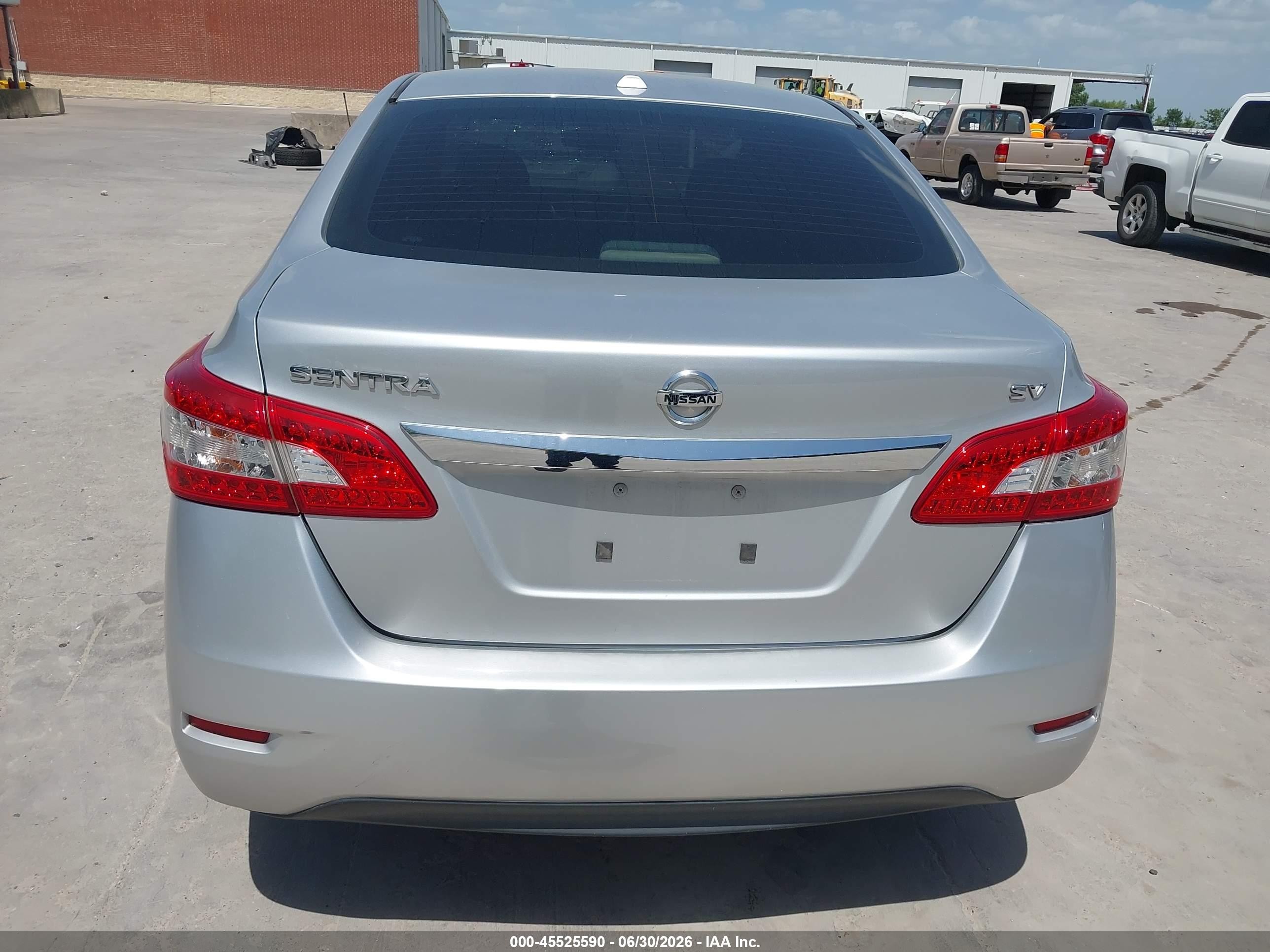 2015 Nissan Sentra Sv Silver vin: 3N1AB7AP5FY214163