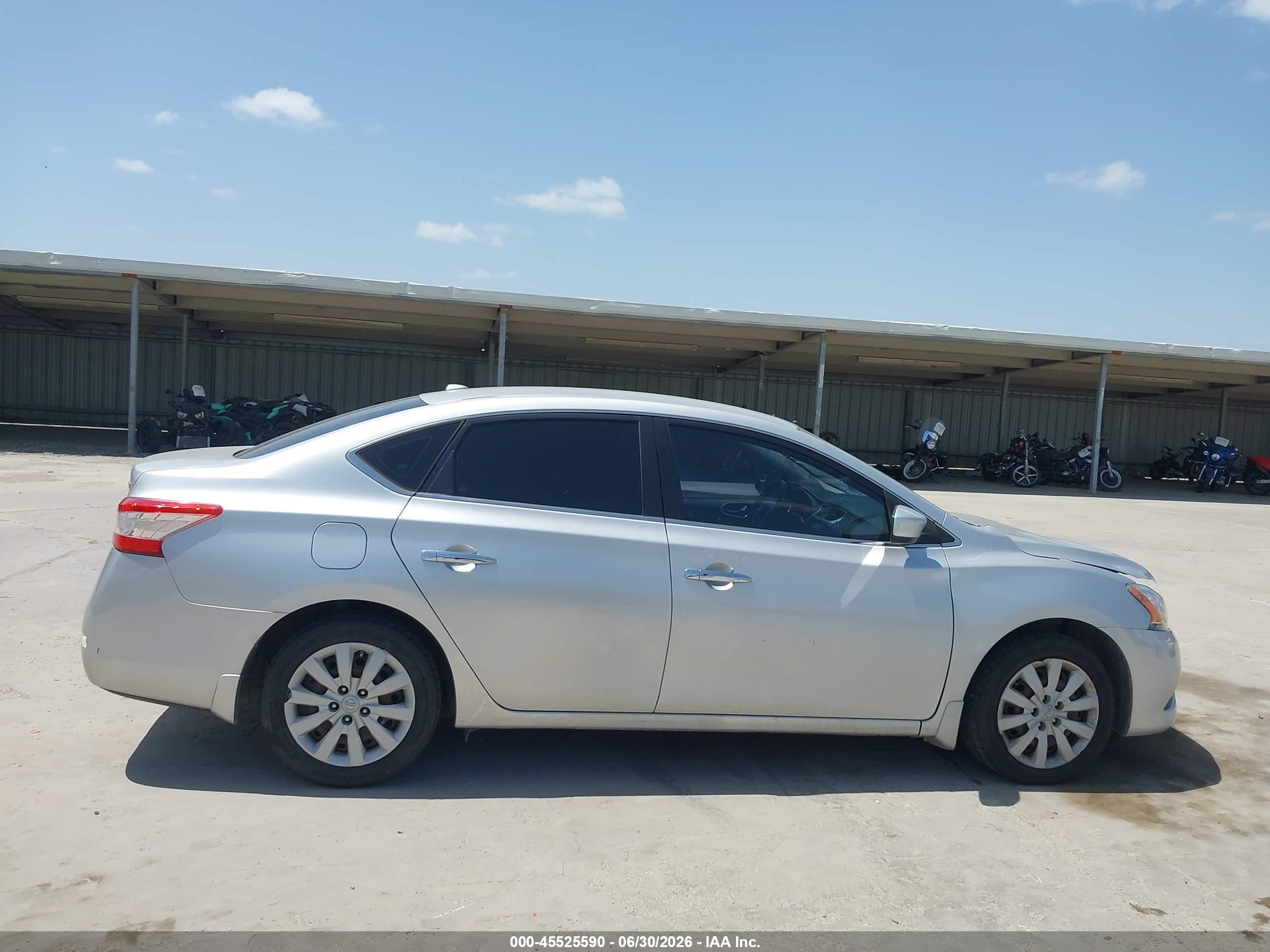 2015 Nissan Sentra Sv Silver vin: 3N1AB7AP5FY214163