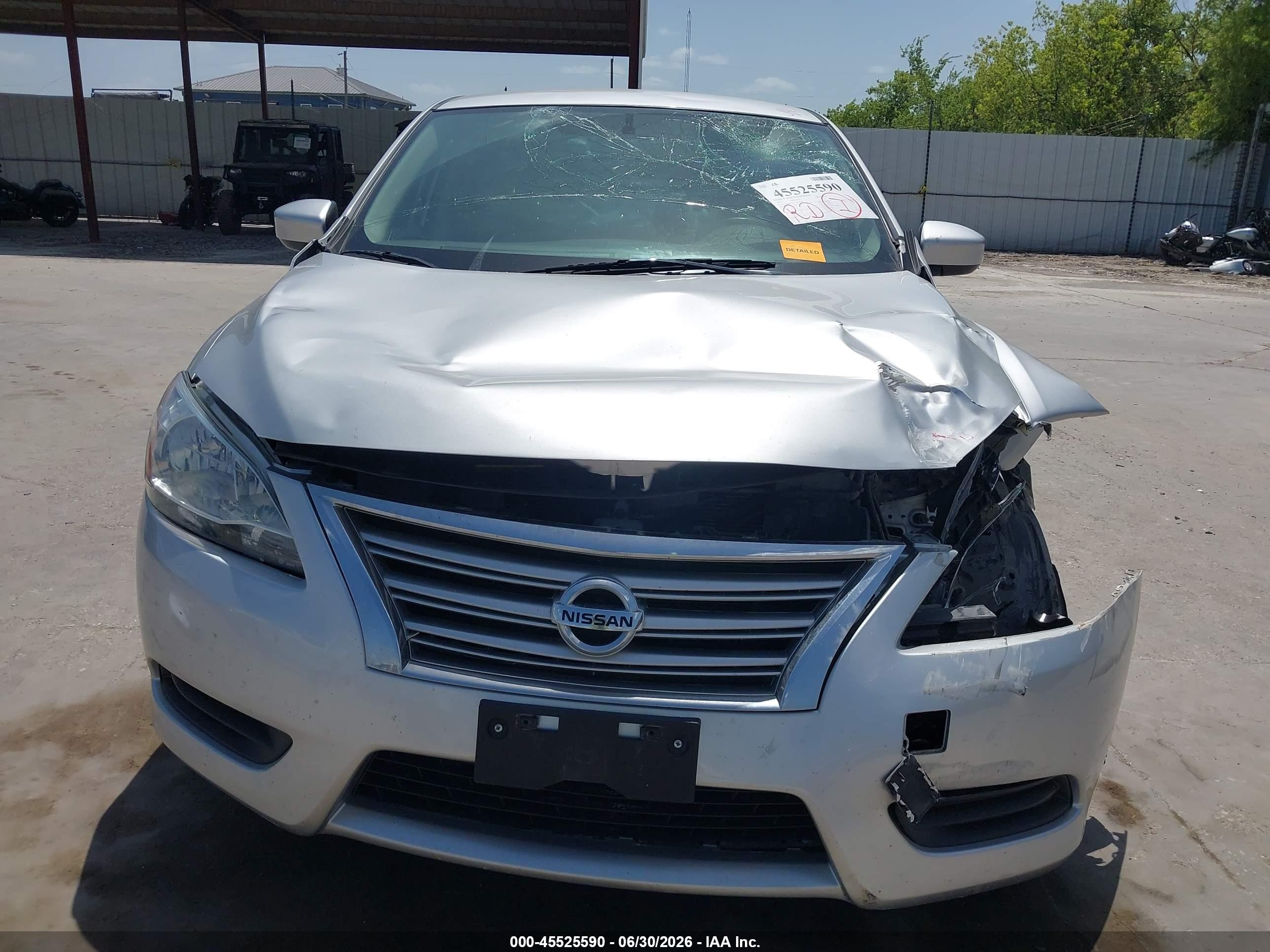 2015 Nissan Sentra Sv Silver vin: 3N1AB7AP5FY214163