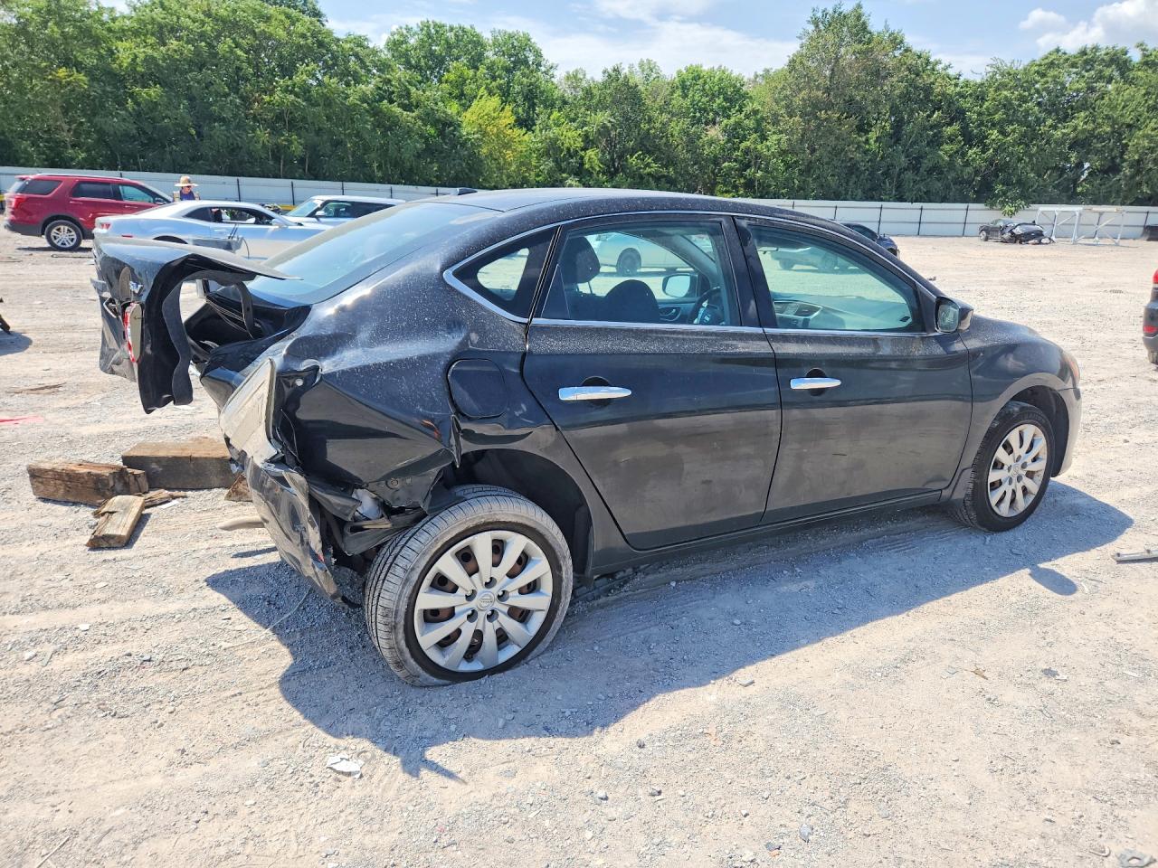 2015 Nissan Sentra Sv Black vin: 3N1AB7AP5FY214468