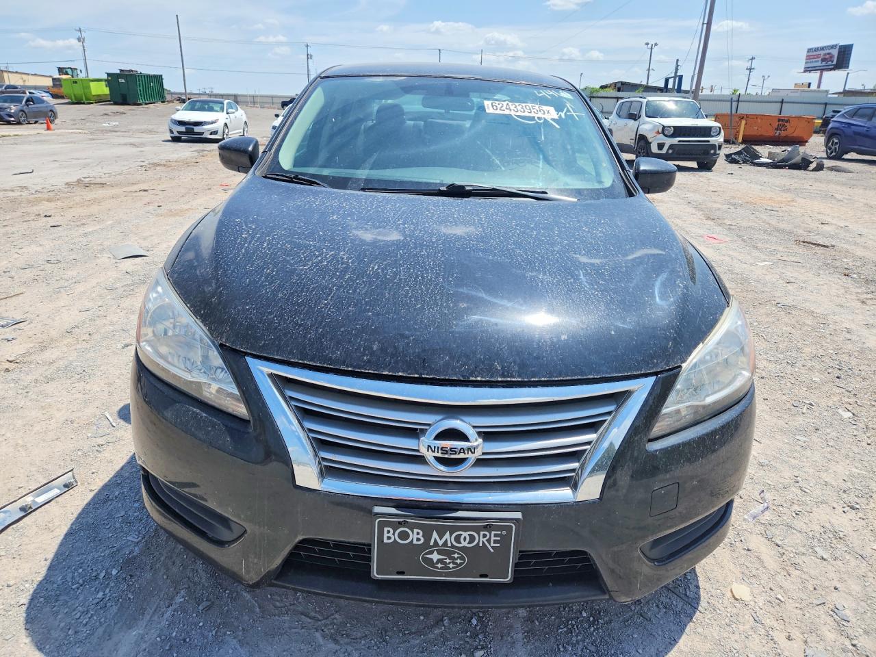 2015 Nissan Sentra Sv Black vin: 3N1AB7AP5FY214468