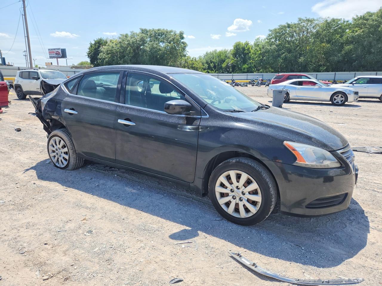 2015 Nissan Sentra Sv Black vin: 3N1AB7AP5FY214468