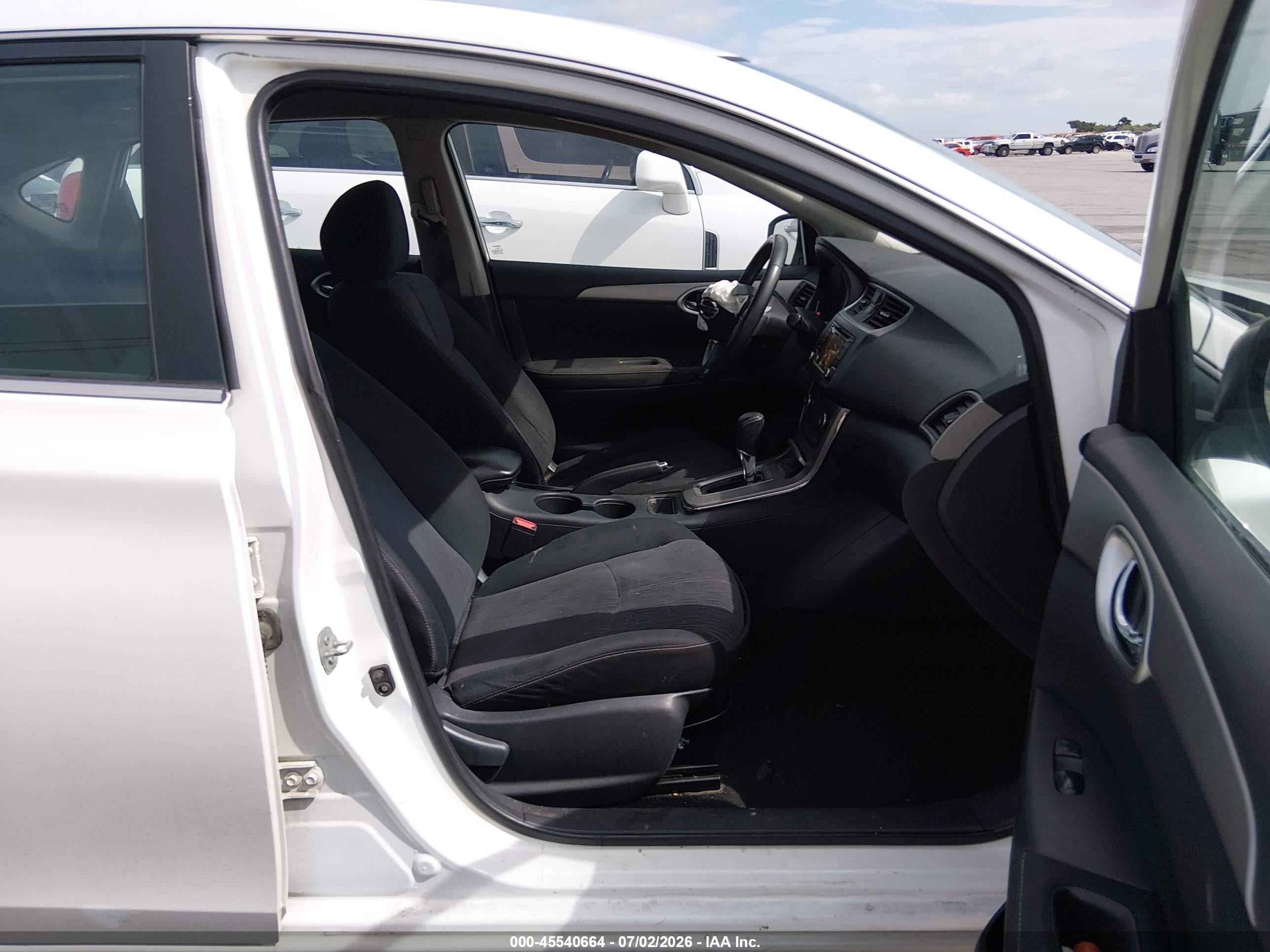 2015 Nissan Sentra Sv White vin: 3N1AB7AP5FY221341