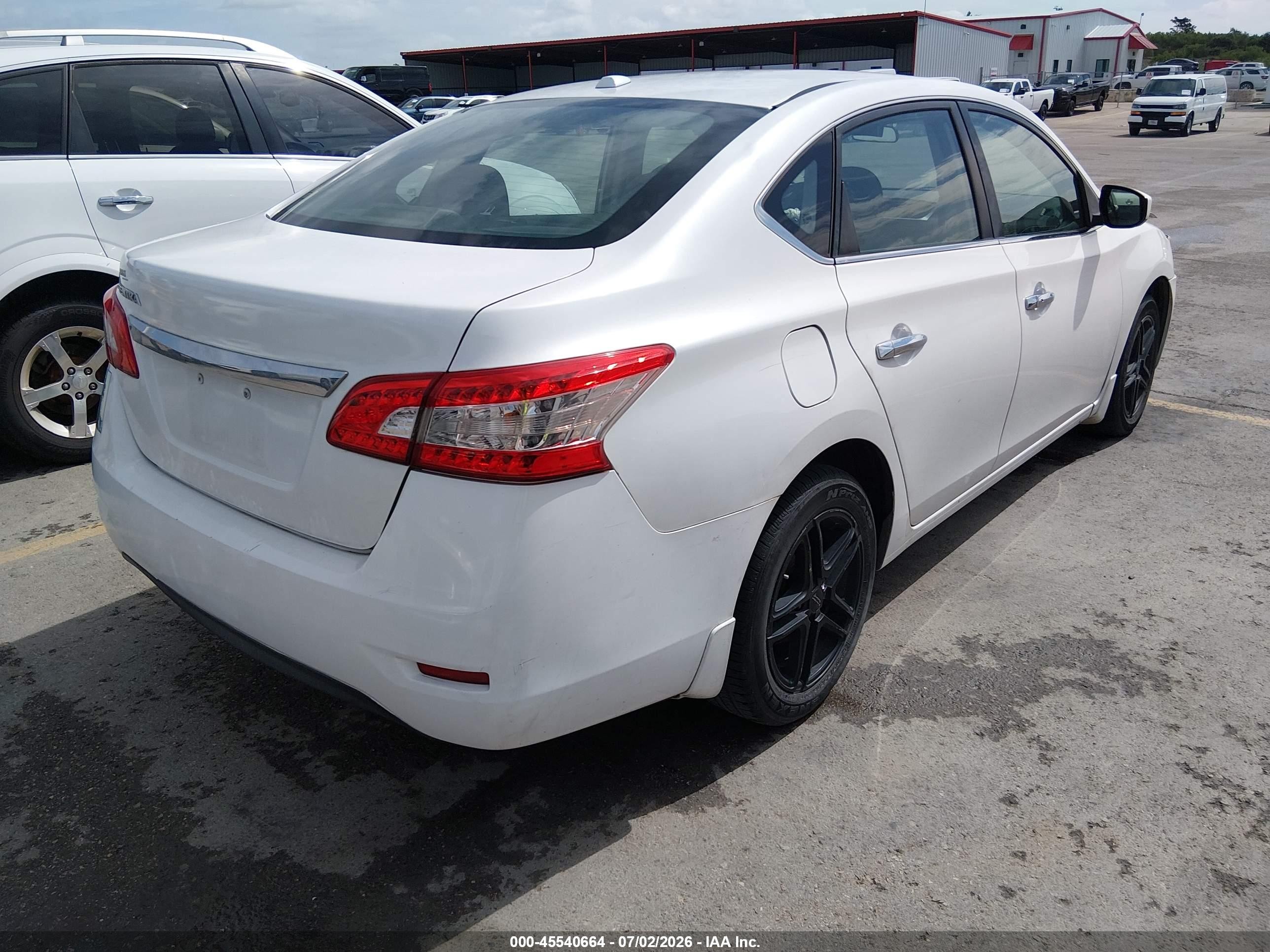 2015 Nissan Sentra Sv White vin: 3N1AB7AP5FY221341
