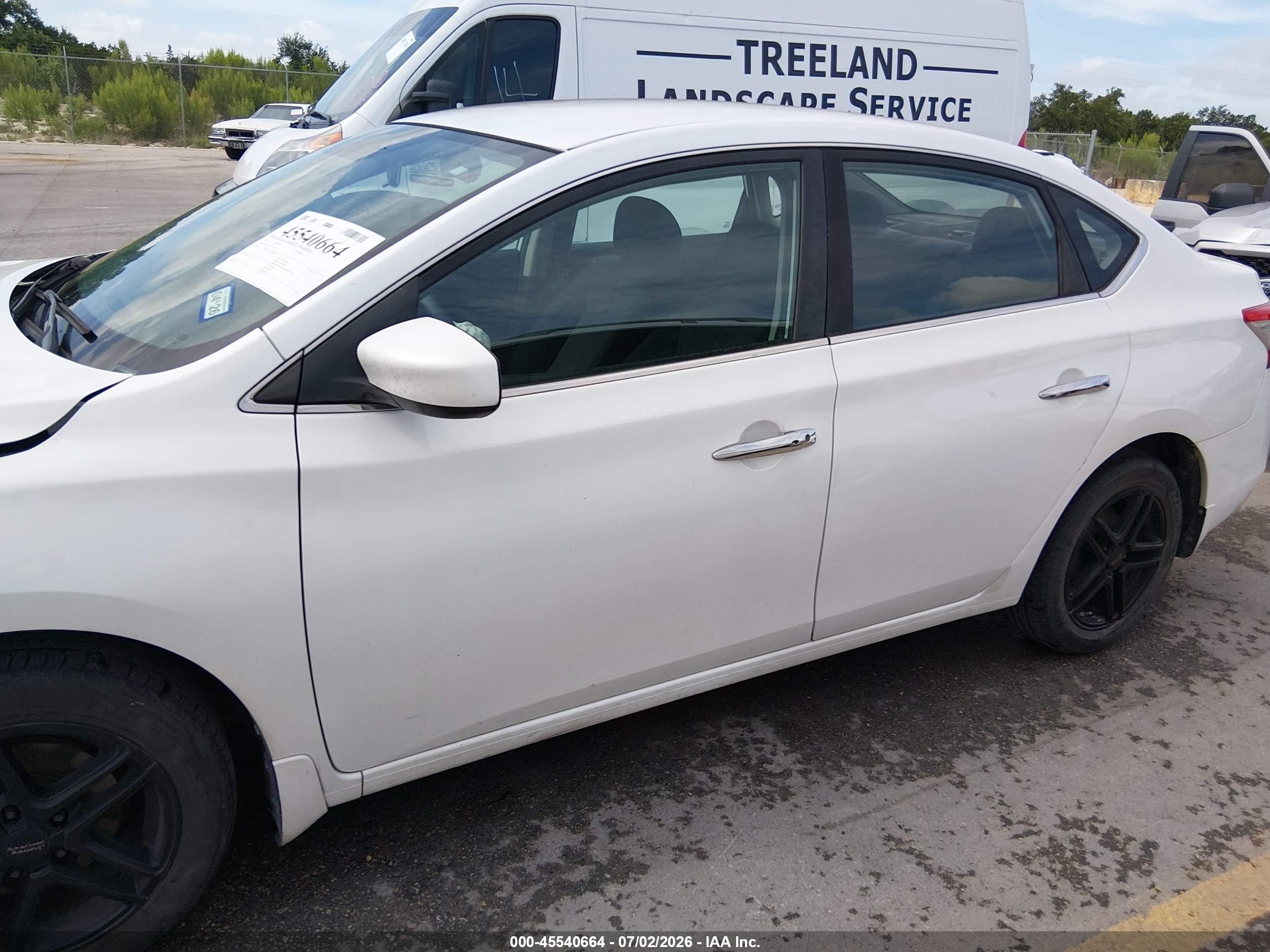 2015 Nissan Sentra Sv White vin: 3N1AB7AP5FY221341