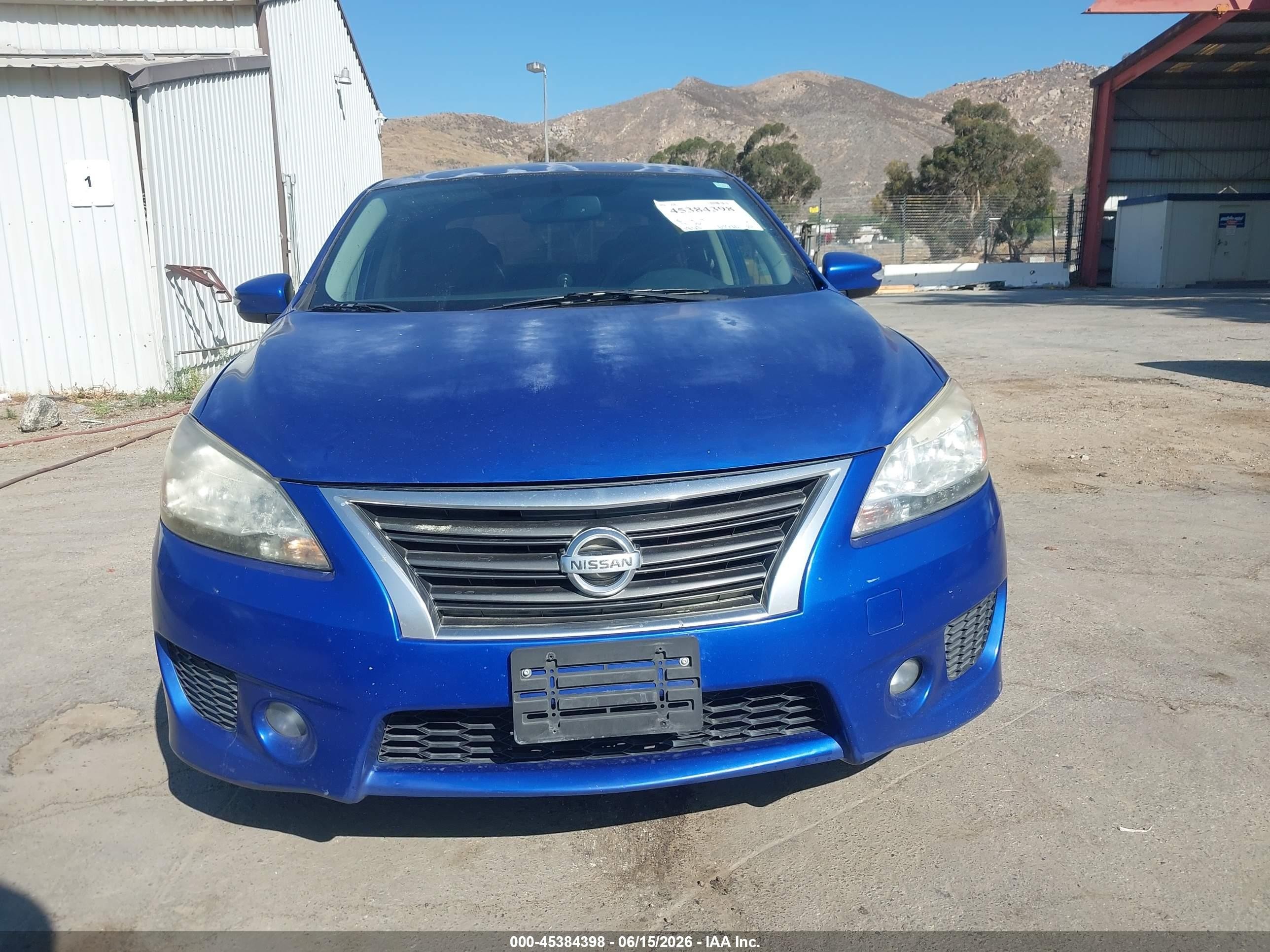 2015 Nissan Sentra Sr Blue vin: 3N1AB7AP5FY228855