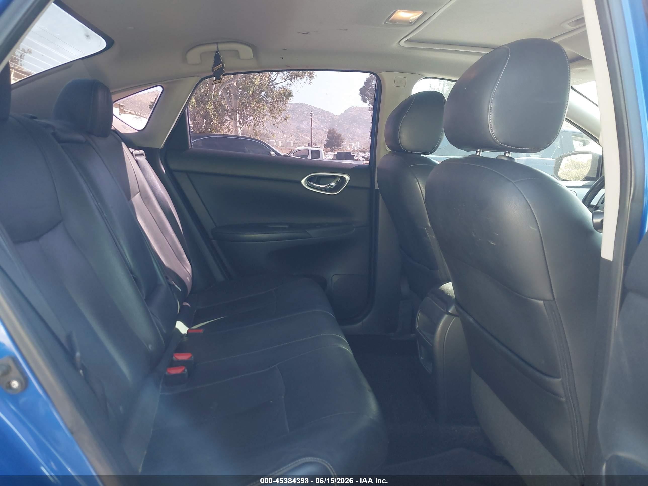2015 Nissan Sentra Sr Blue vin: 3N1AB7AP5FY228855