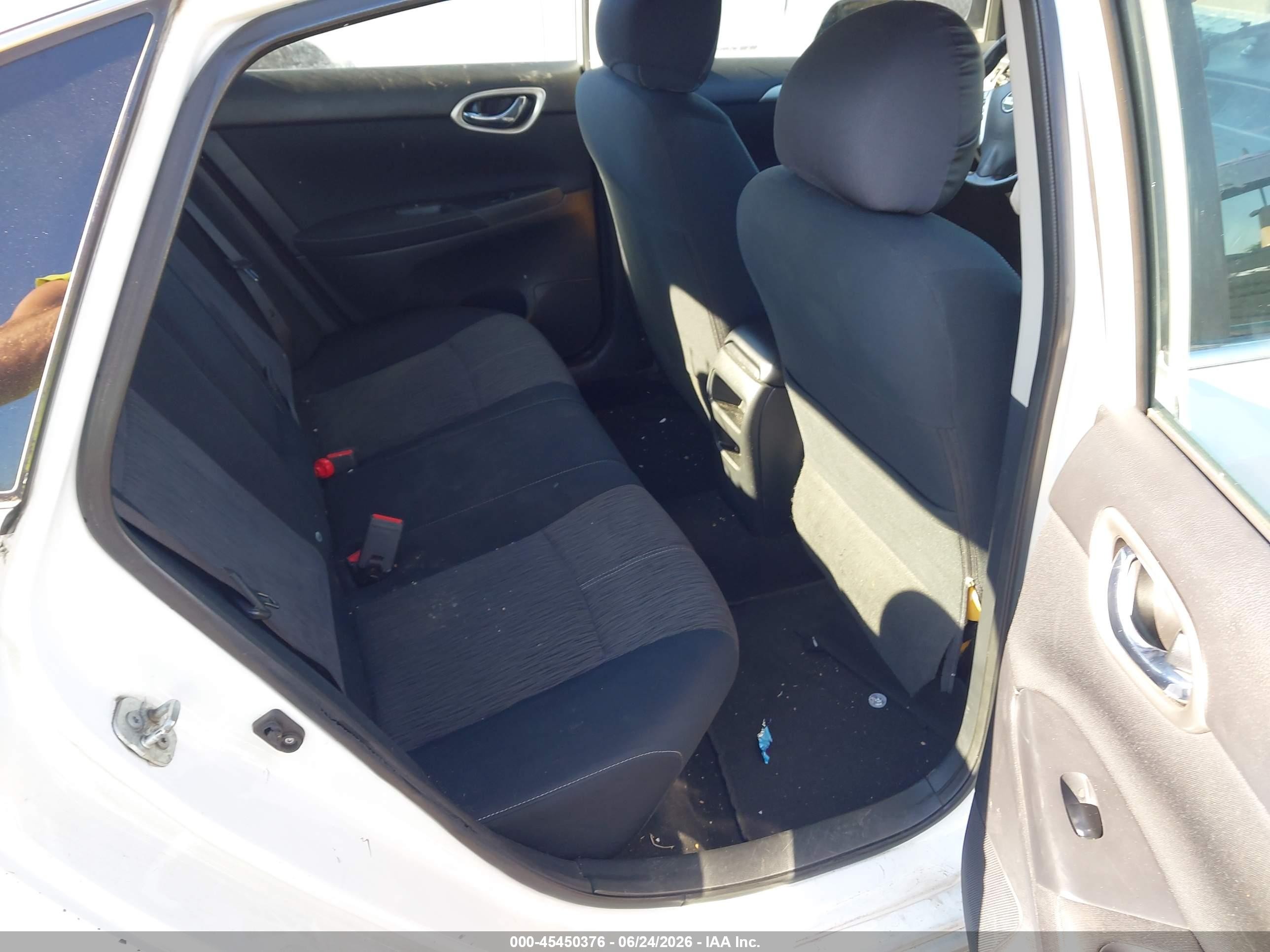 2015 Nissan Sentra Sv White vin: 3N1AB7AP5FY236017