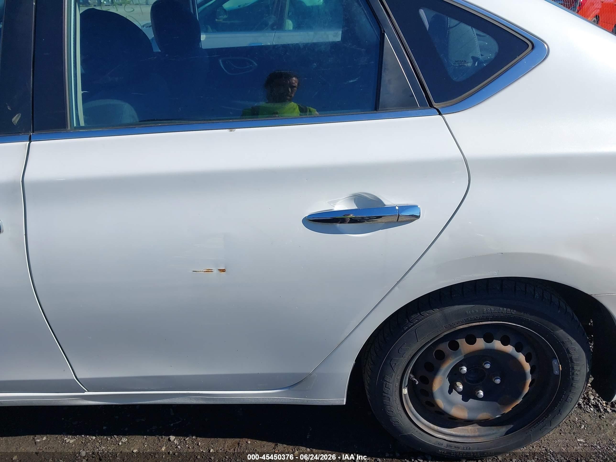 2015 Nissan Sentra Sv White vin: 3N1AB7AP5FY236017
