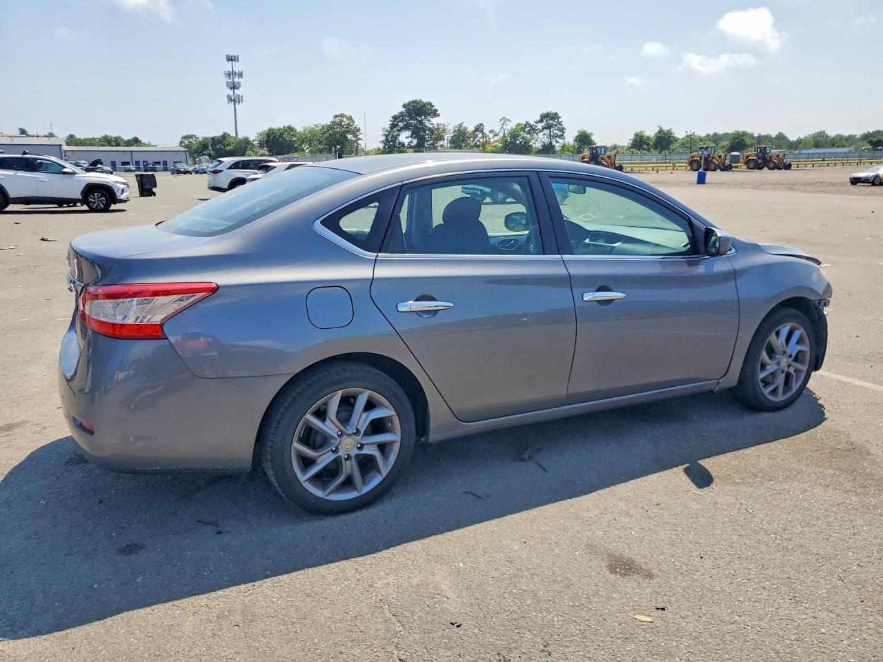 2015 Nissan Sentra S Gray vin: 3N1AB7AP5FY237555
