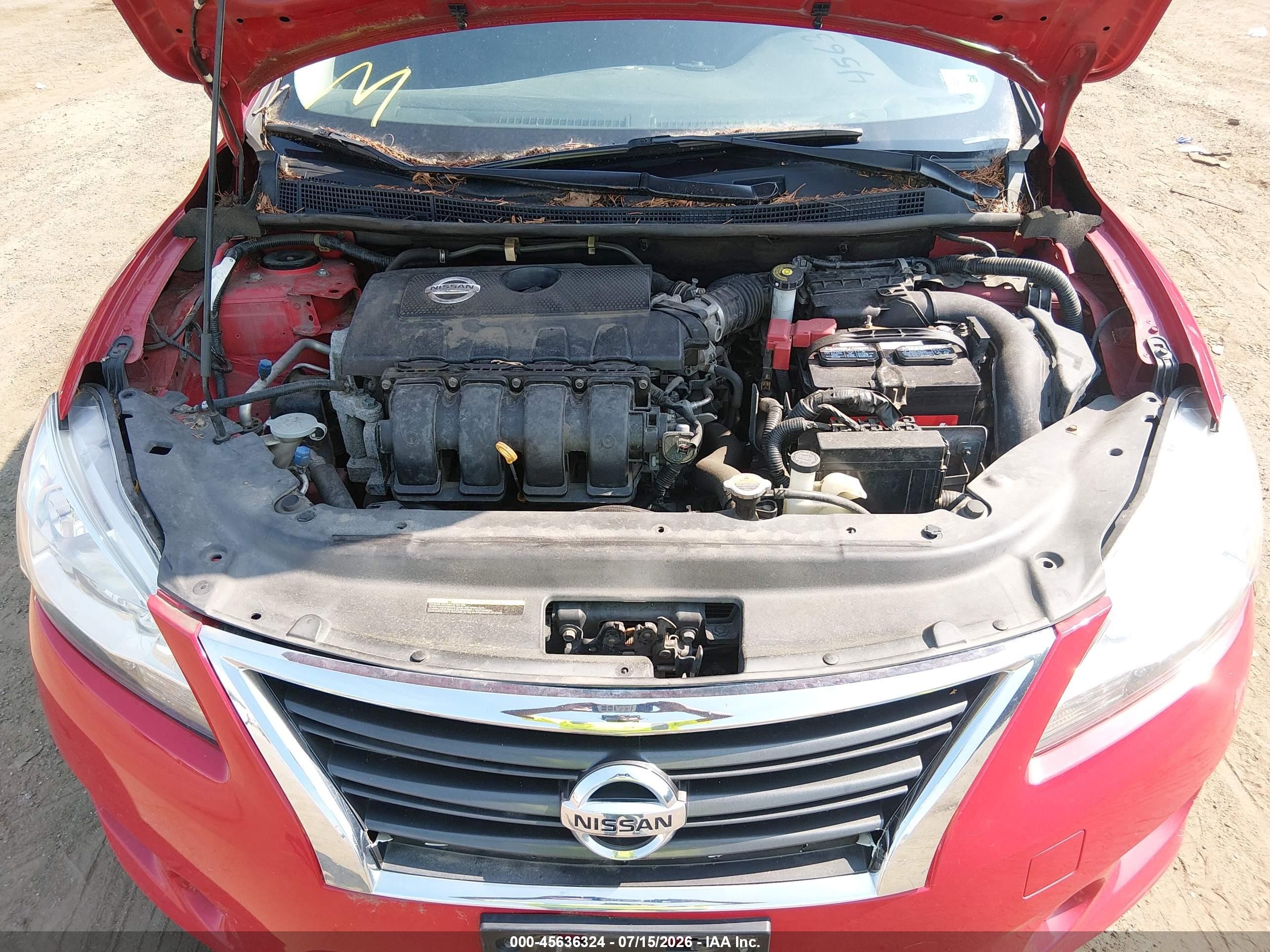 2015 Nissan Sentra Sr Red vin: 3N1AB7AP5FY245347