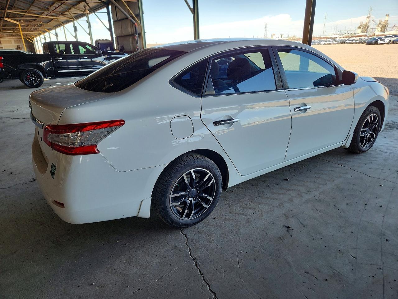 2015 Nissan Sentra S White vin: 3N1AB7AP5FY262889