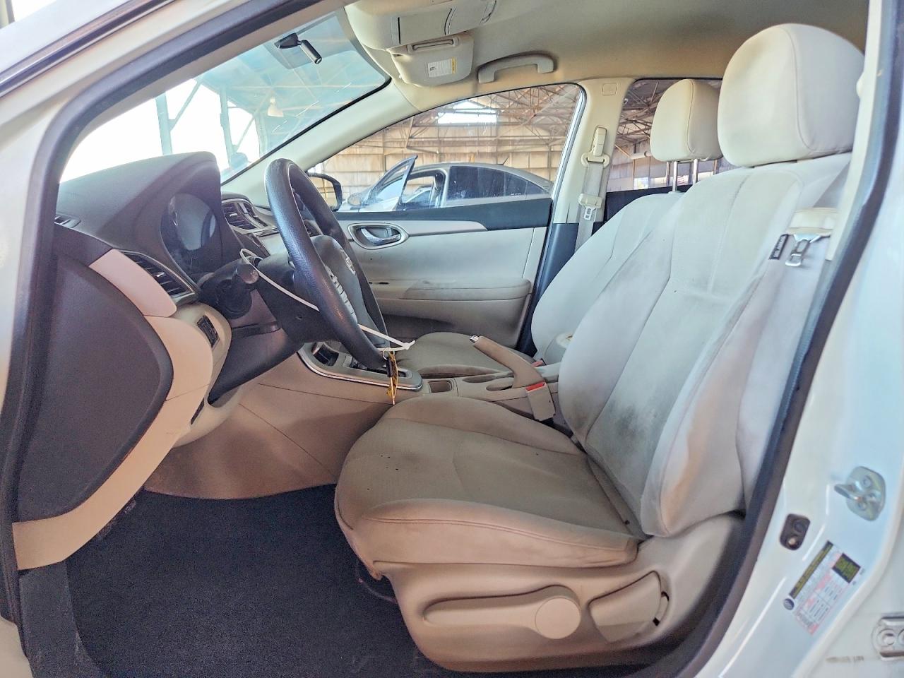 2015 Nissan Sentra S White vin: 3N1AB7AP5FY262889