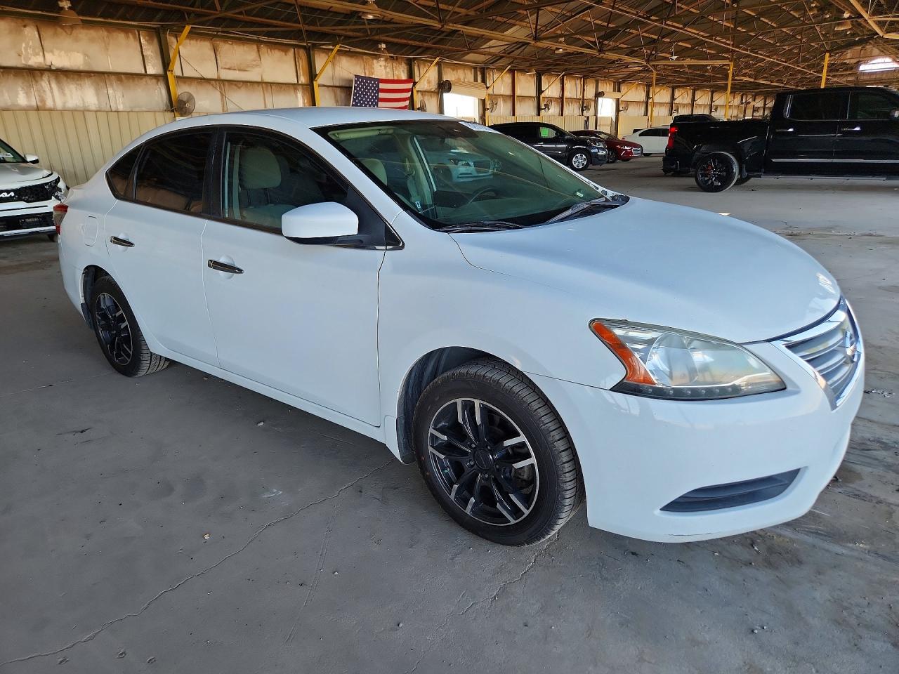 2015 Nissan Sentra S White vin: 3N1AB7AP5FY262889