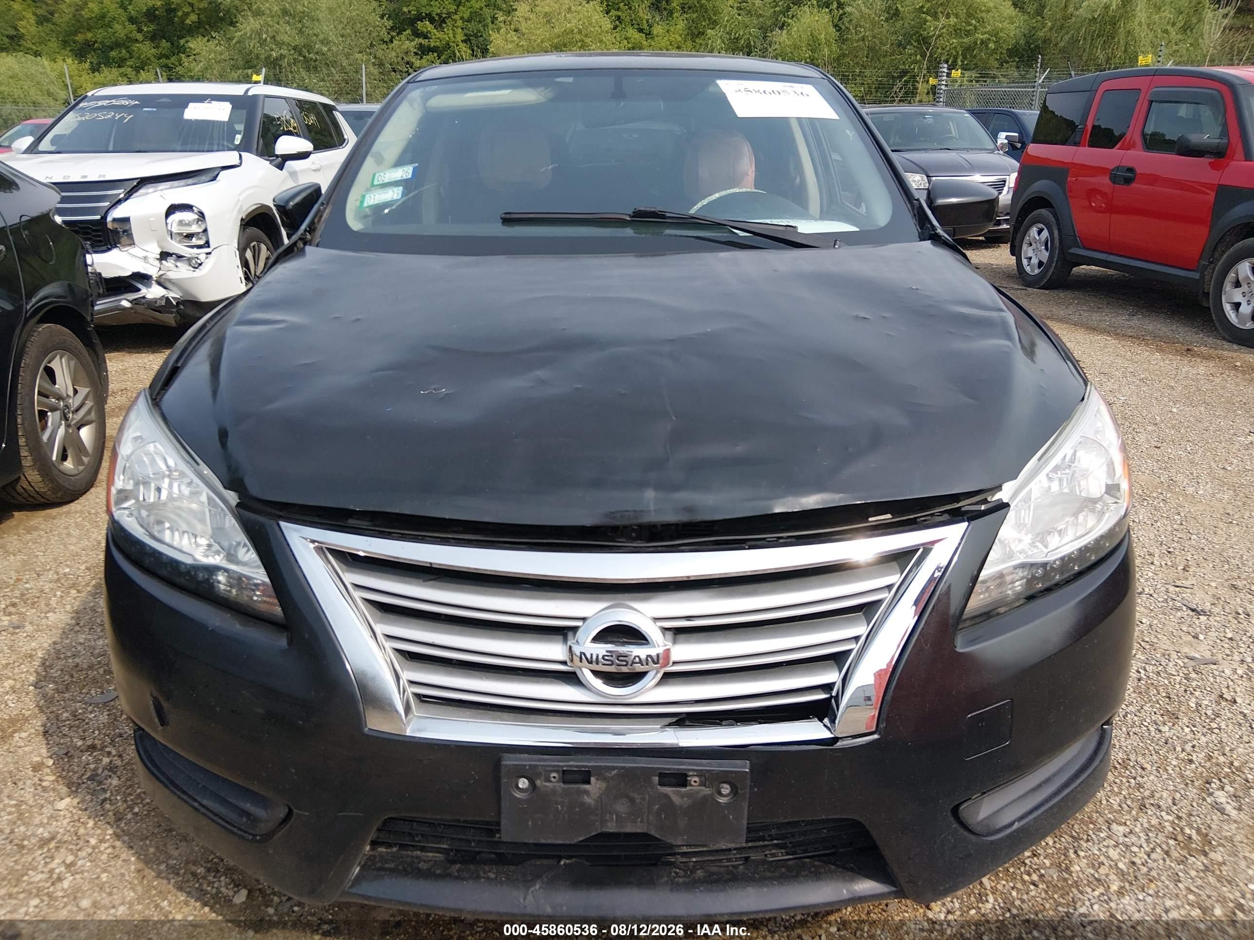 2015 Nissan Sentra Sv Черный vin: 3N1AB7AP5FY263542