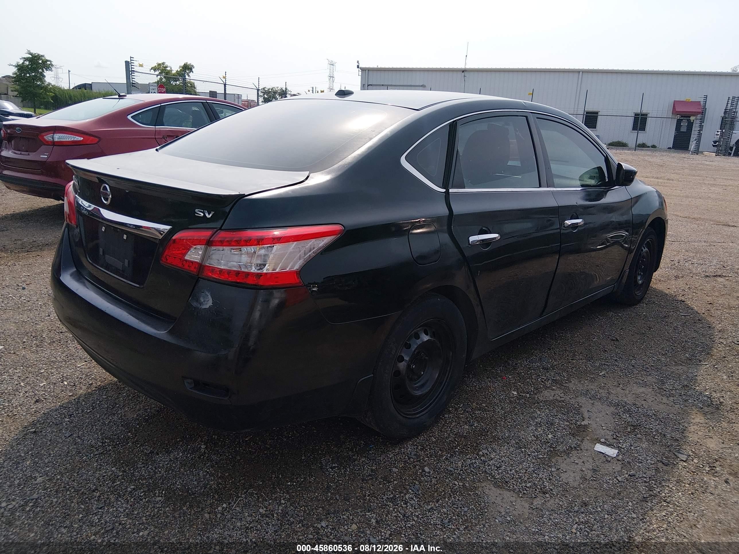 2015 Nissan Sentra Sv Черный vin: 3N1AB7AP5FY263542