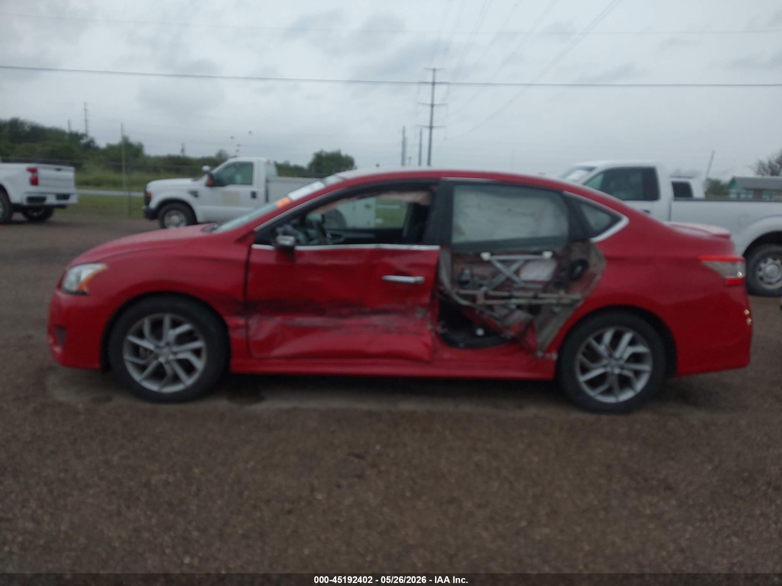 2015 Nissan Sentra Sr Красный vin: 3N1AB7AP5FY265811
