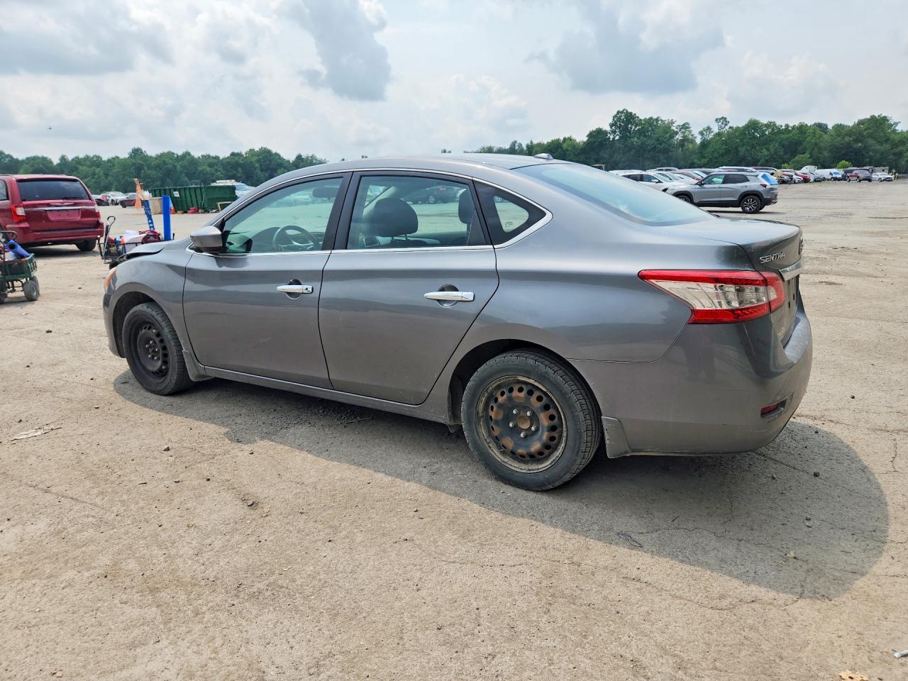 2015 Nissan Sentra Sv Gray vin: 3N1AB7AP5FY274850