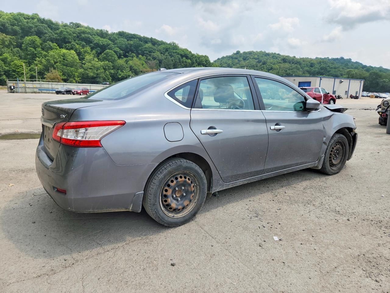 2015 Nissan Sentra Sv Gray vin: 3N1AB7AP5FY274850