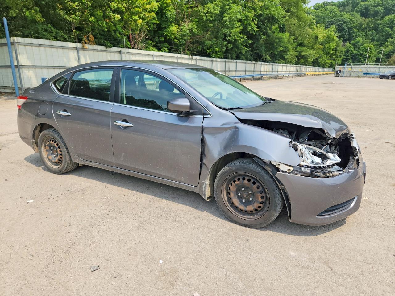 2015 Nissan Sentra Sv Gray vin: 3N1AB7AP5FY274850