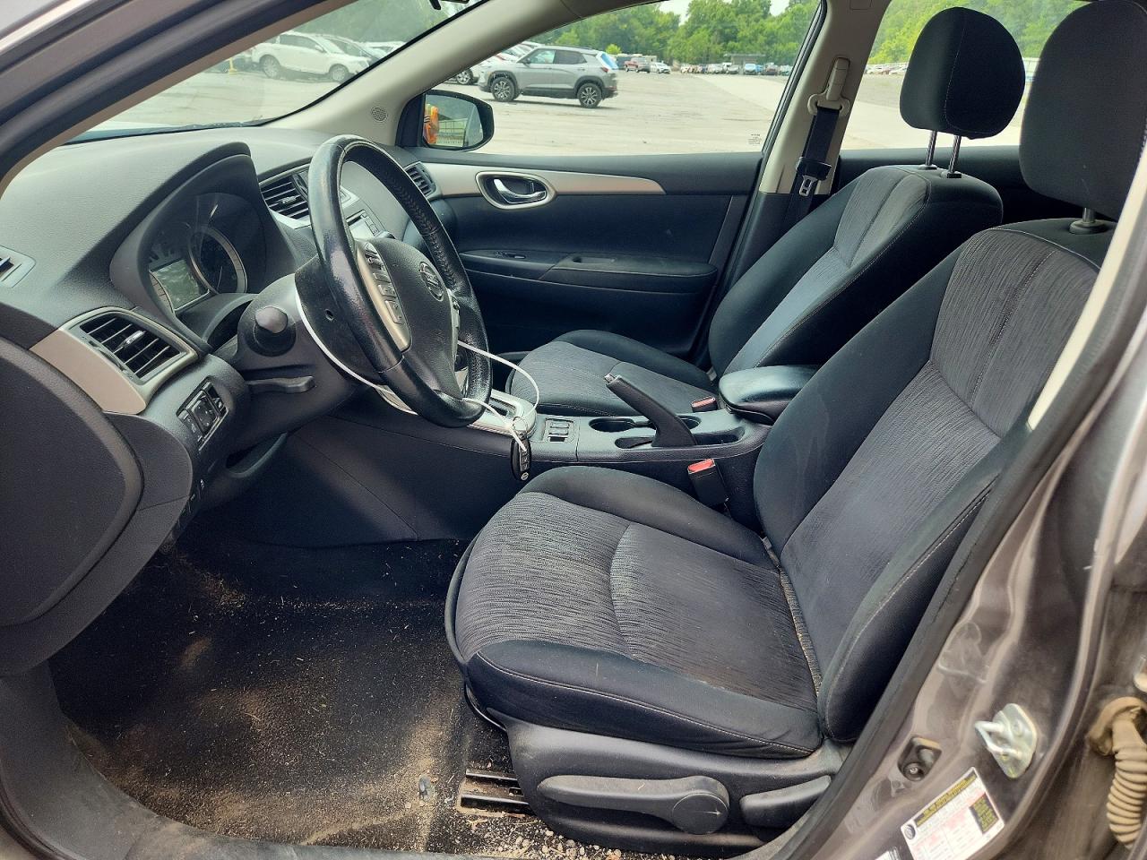 2015 Nissan Sentra Sv Gray vin: 3N1AB7AP5FY274850