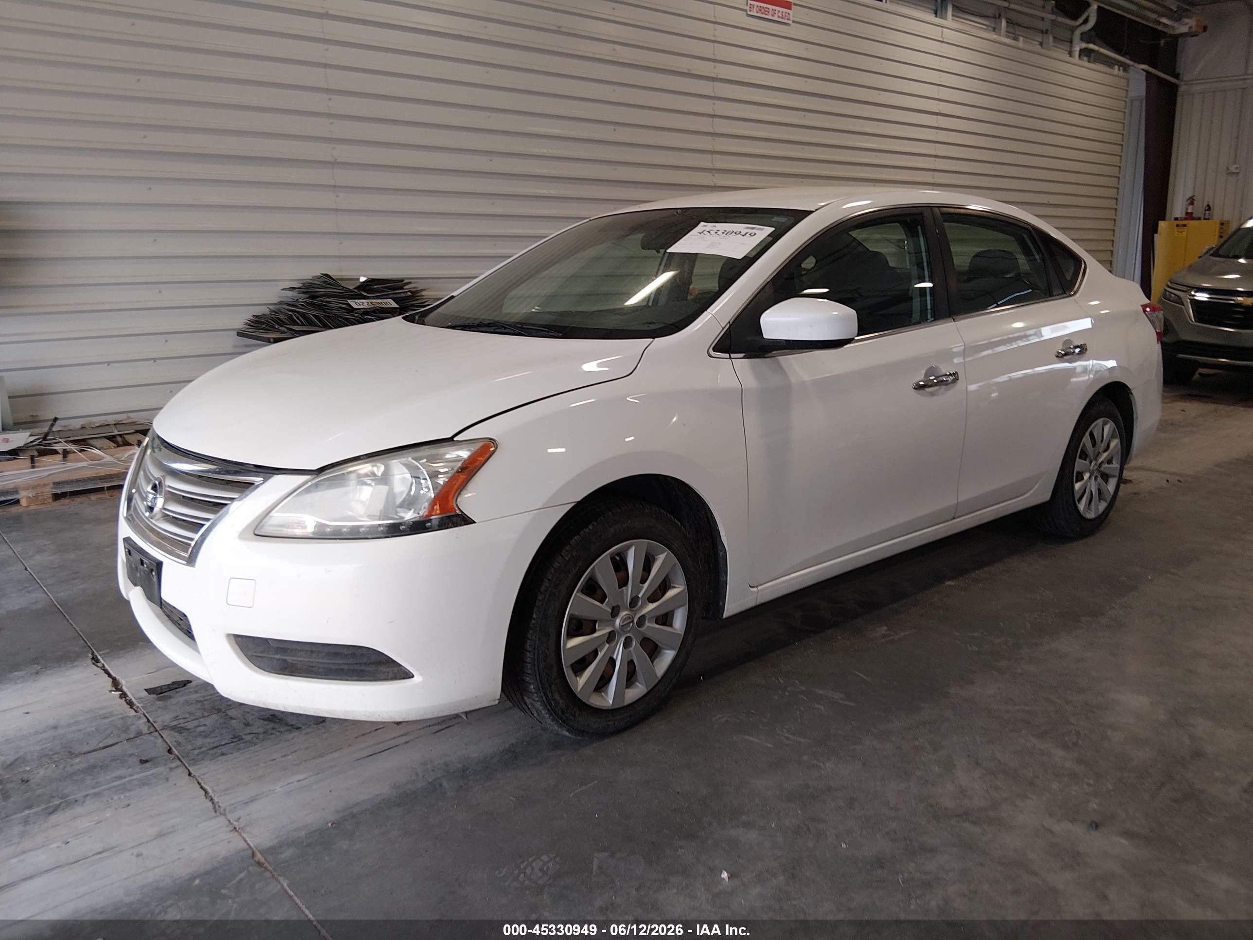 2015 Nissan Sentra Fe+ S/s/sl/sr/sv Белый vin: 3N1AB7AP5FY276985