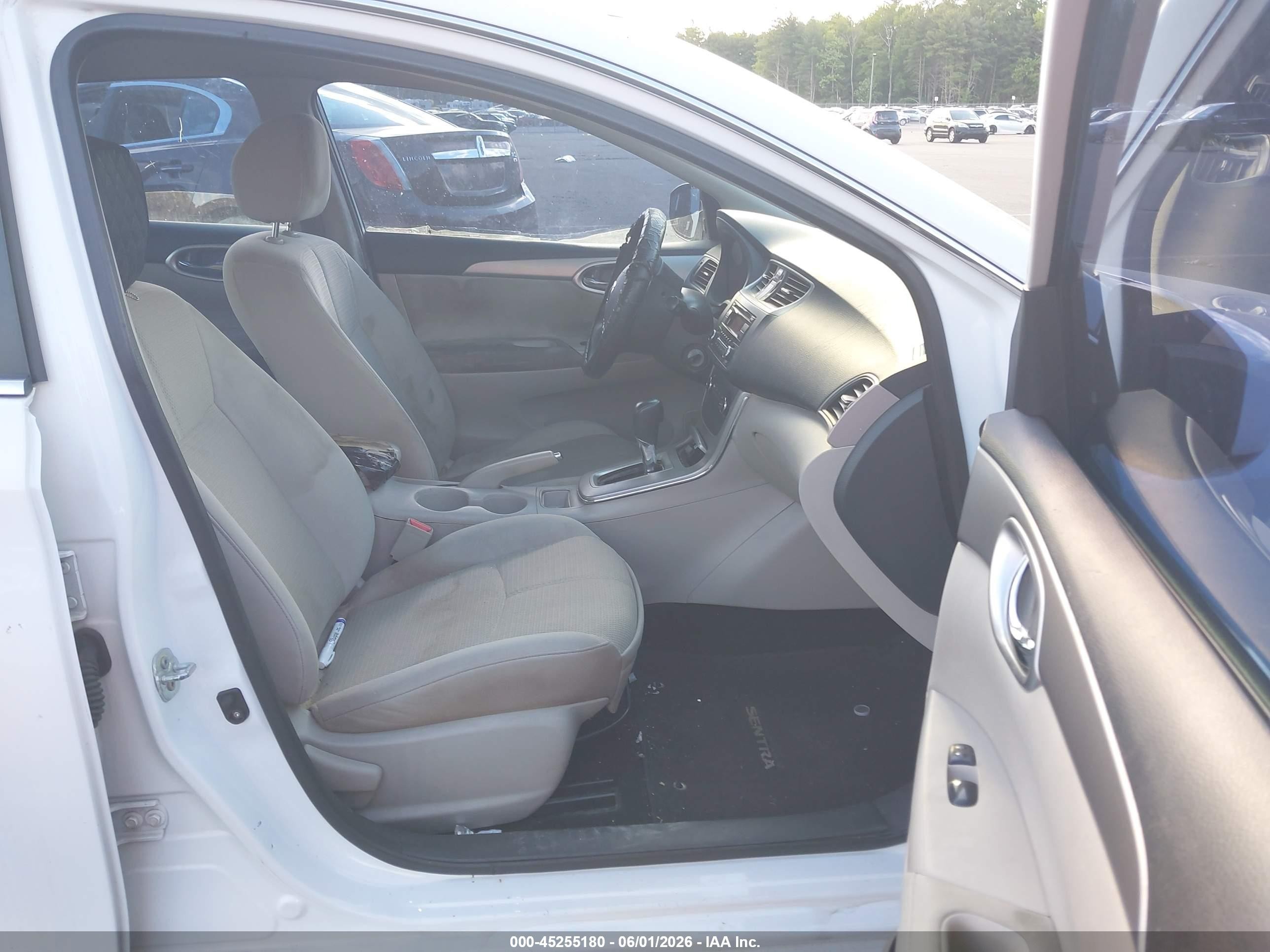 2015 Nissan Sentra S White vin: 3N1AB7AP5FY278297