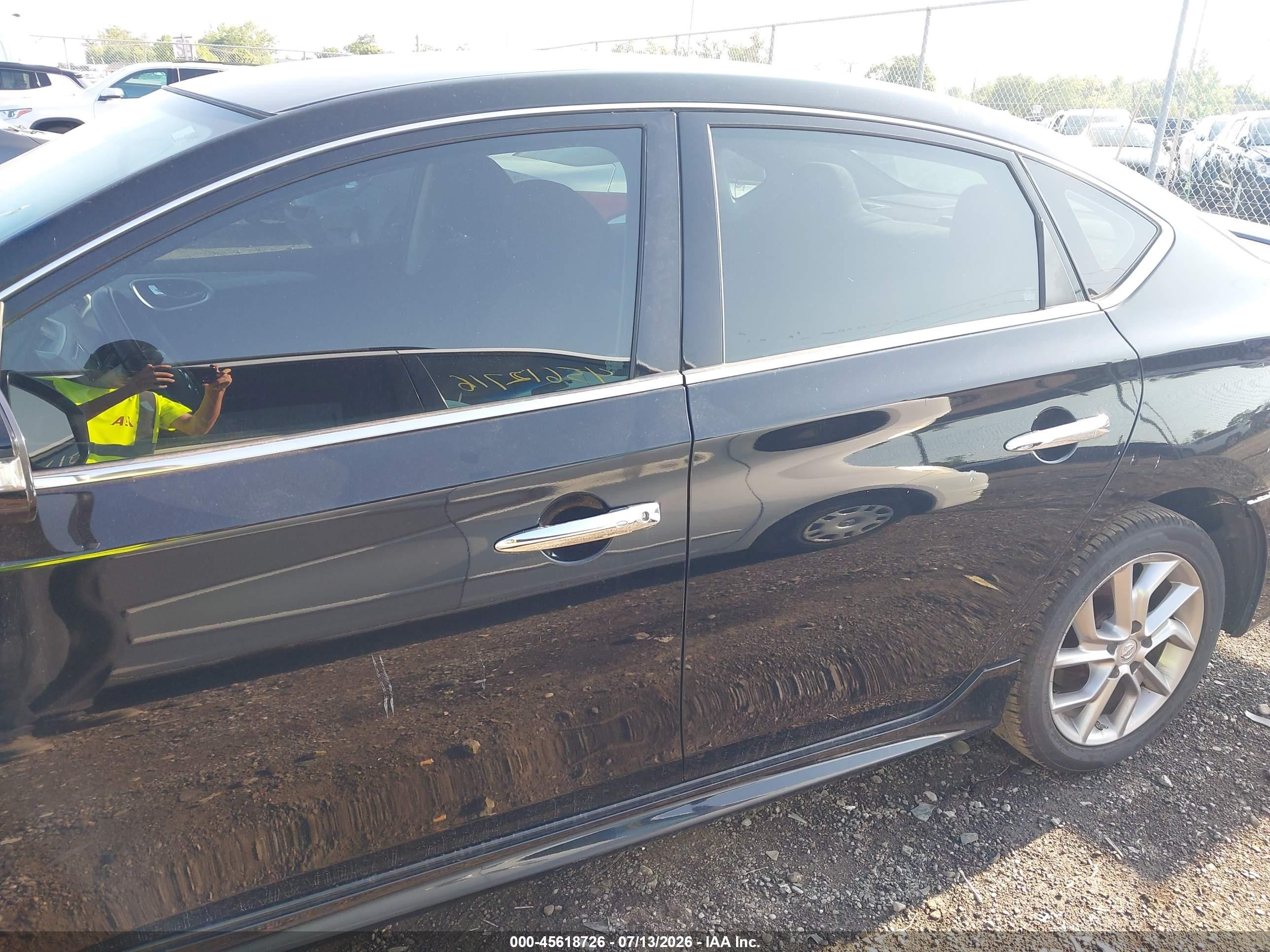 2015 Nissan Sentra Sr Black vin: 3N1AB7AP5FY293172