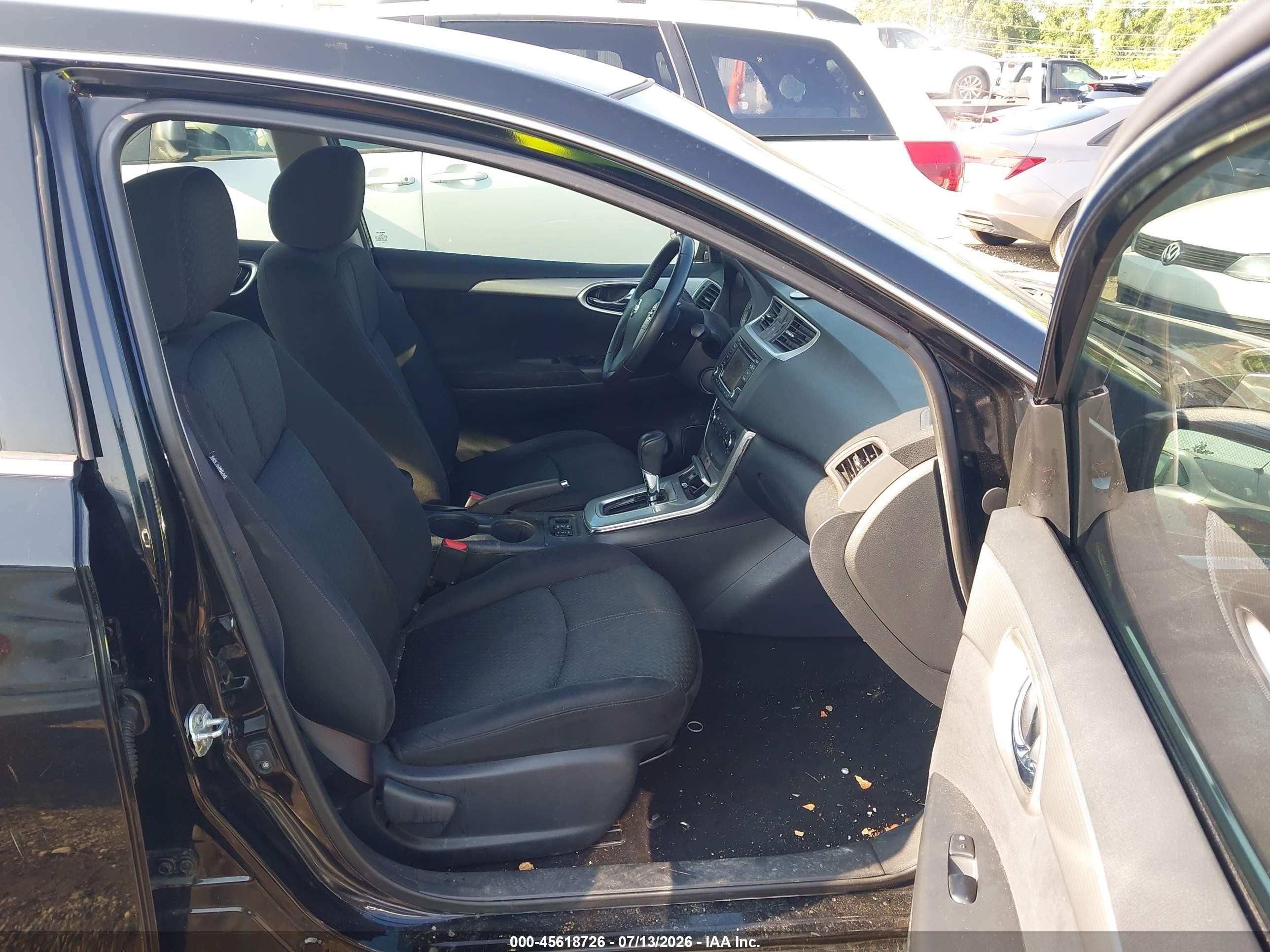 2015 Nissan Sentra Sr Black vin: 3N1AB7AP5FY293172