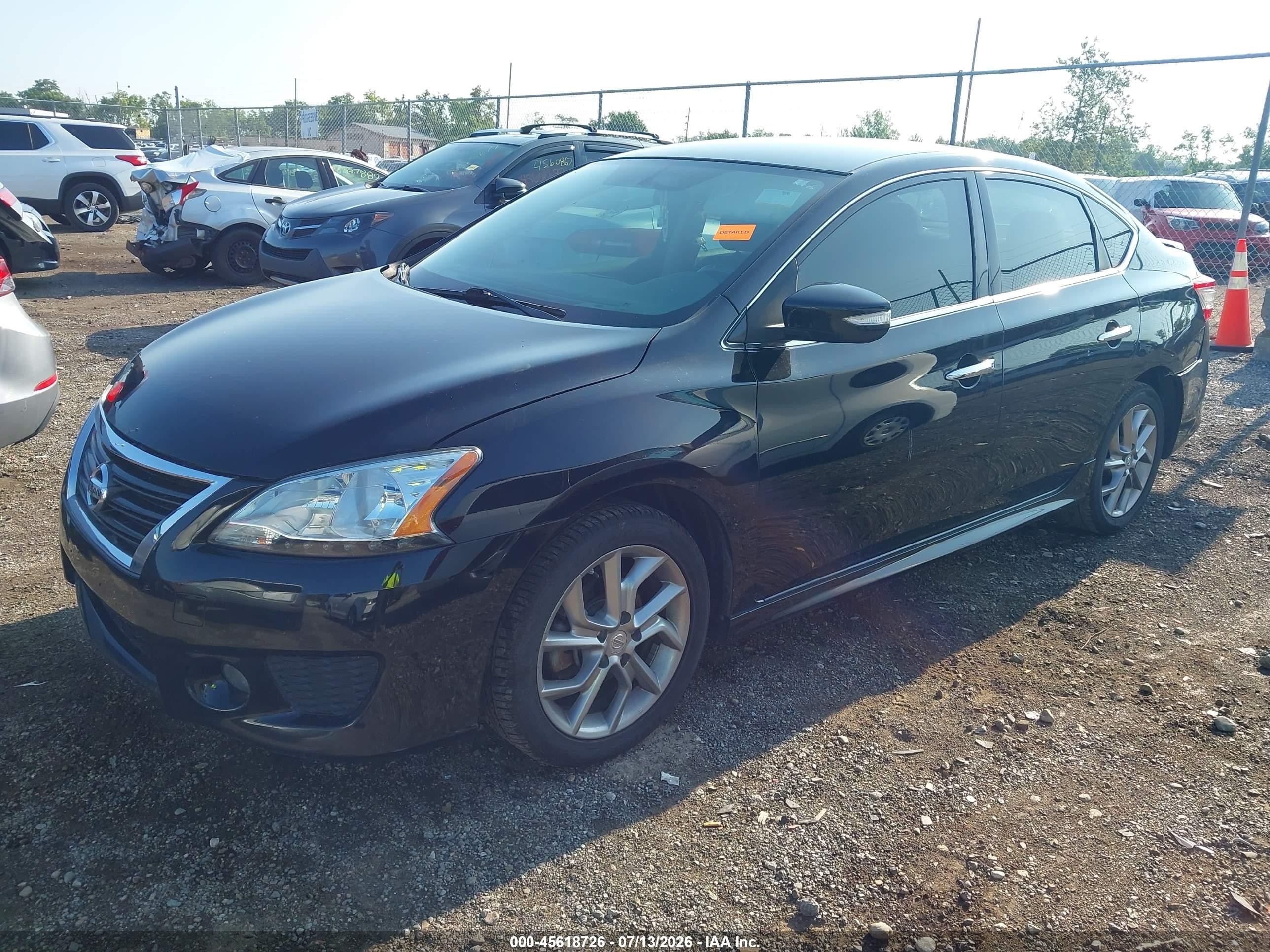 2015 Nissan Sentra Sr Black vin: 3N1AB7AP5FY293172