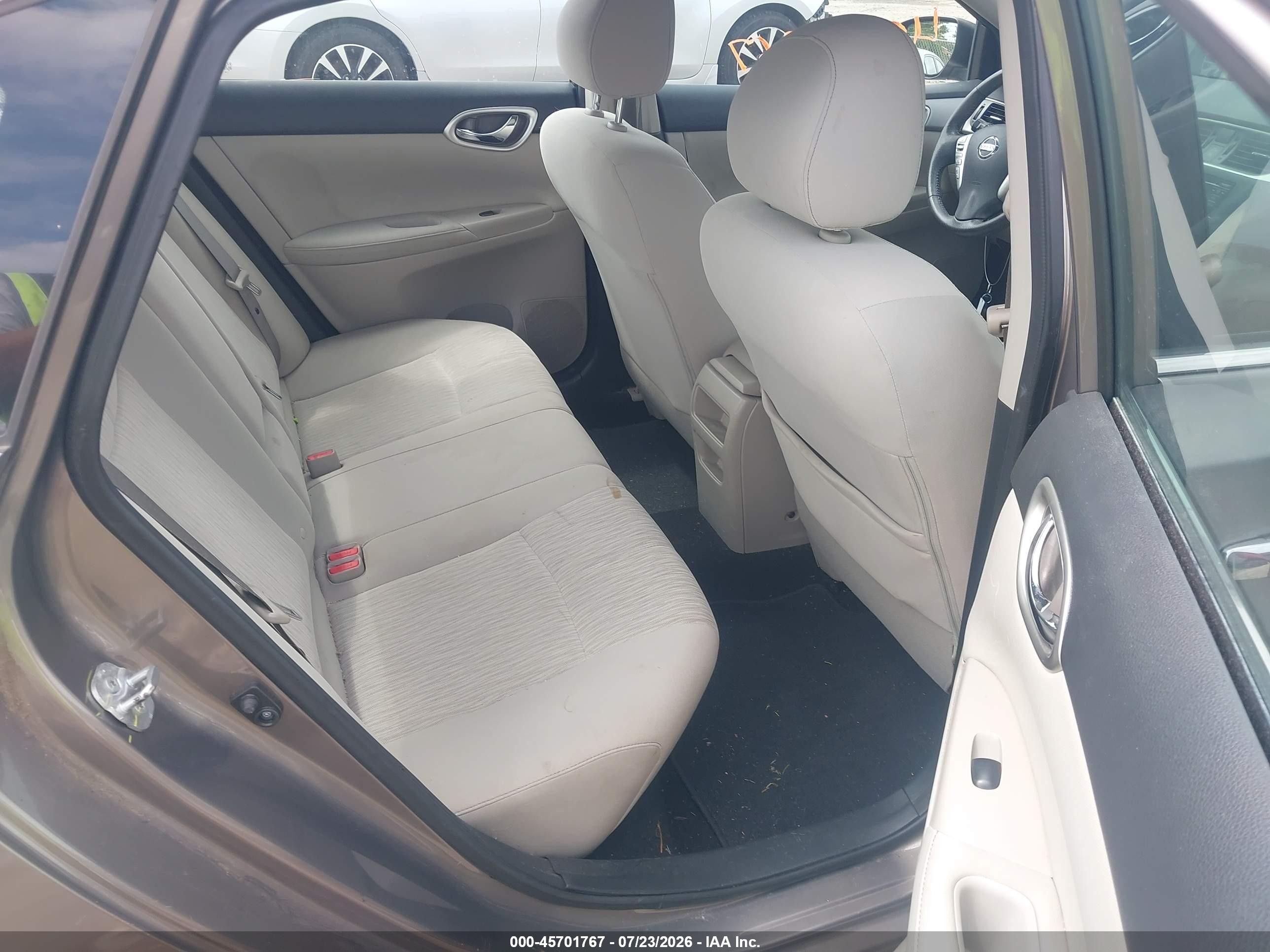 2015 Nissan Sentra Sv Gray vin: 3N1AB7AP5FY298291