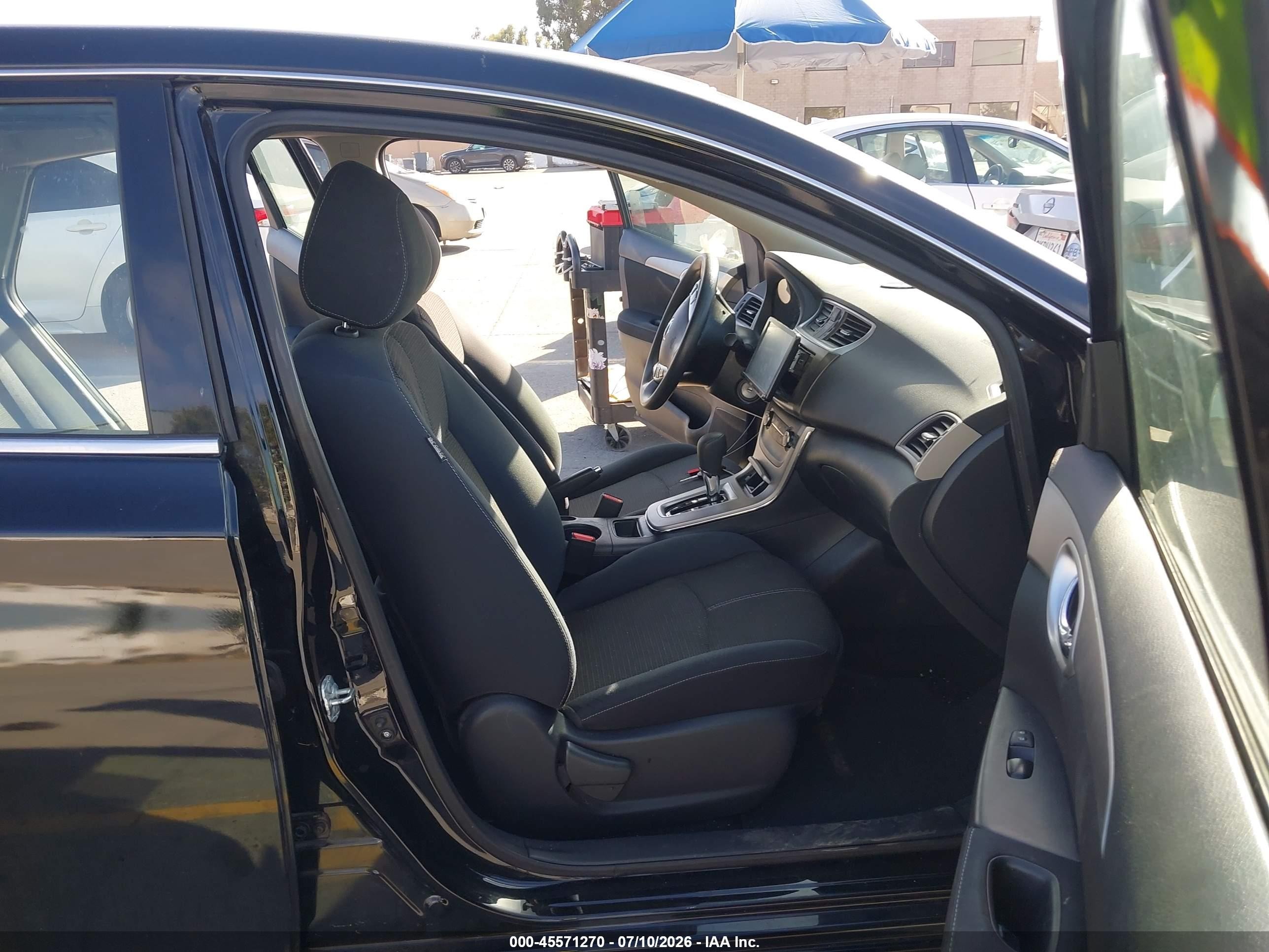 2015 Nissan Sentra S Black vin: 3N1AB7AP5FY300945