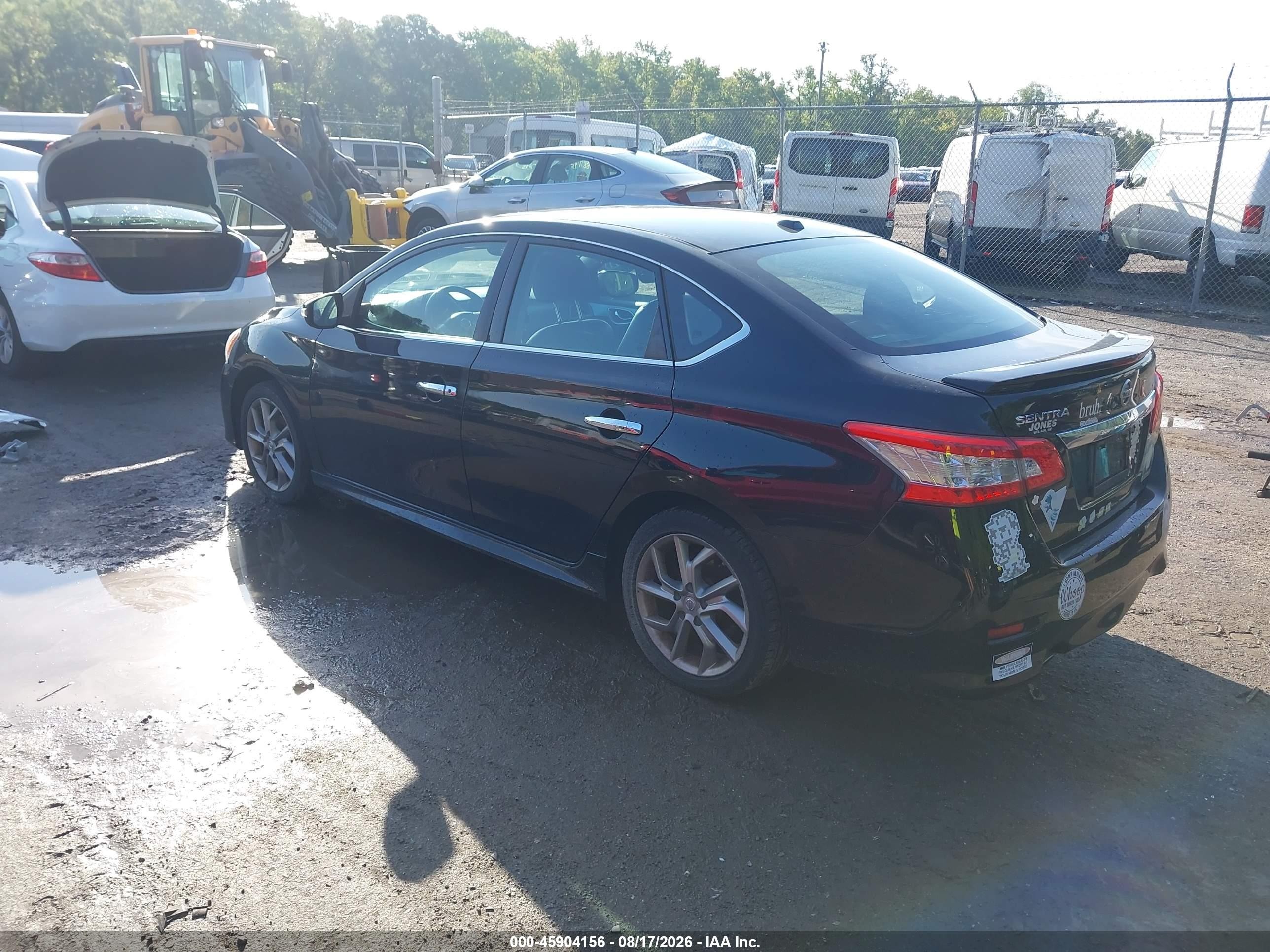 2015 Nissan Sentra Sr Black vin: 3N1AB7AP5FY301156