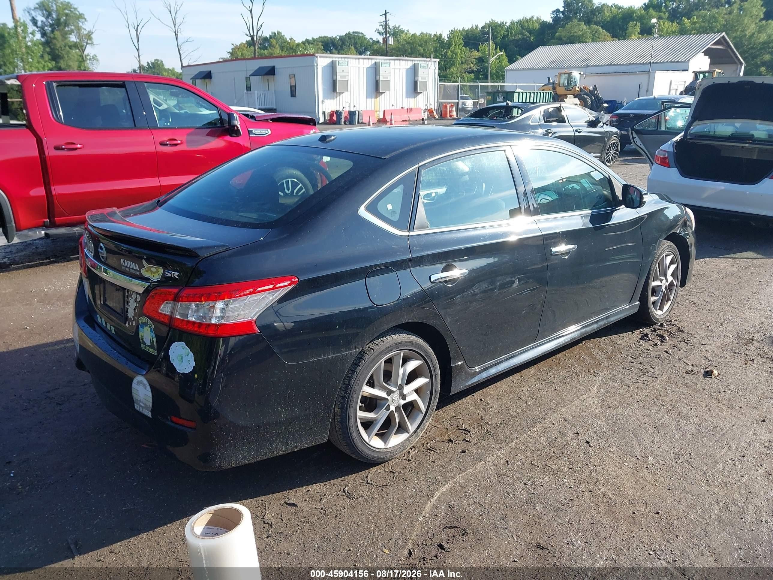 2015 Nissan Sentra Sr Black vin: 3N1AB7AP5FY301156