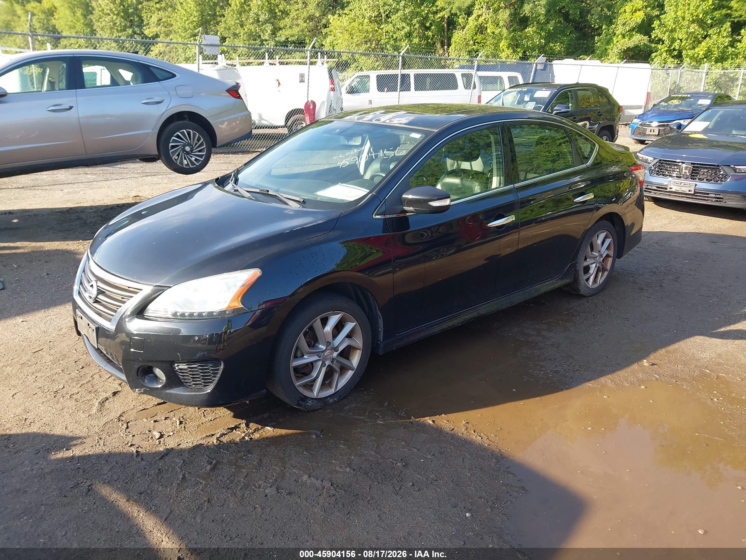 2015 Nissan Sentra Sr Black vin: 3N1AB7AP5FY301156