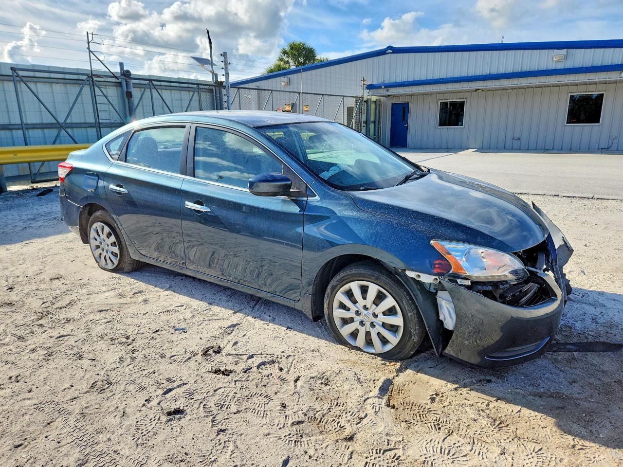 2015 Nissan Sentra S Green vin: 3N1AB7AP5FY305949