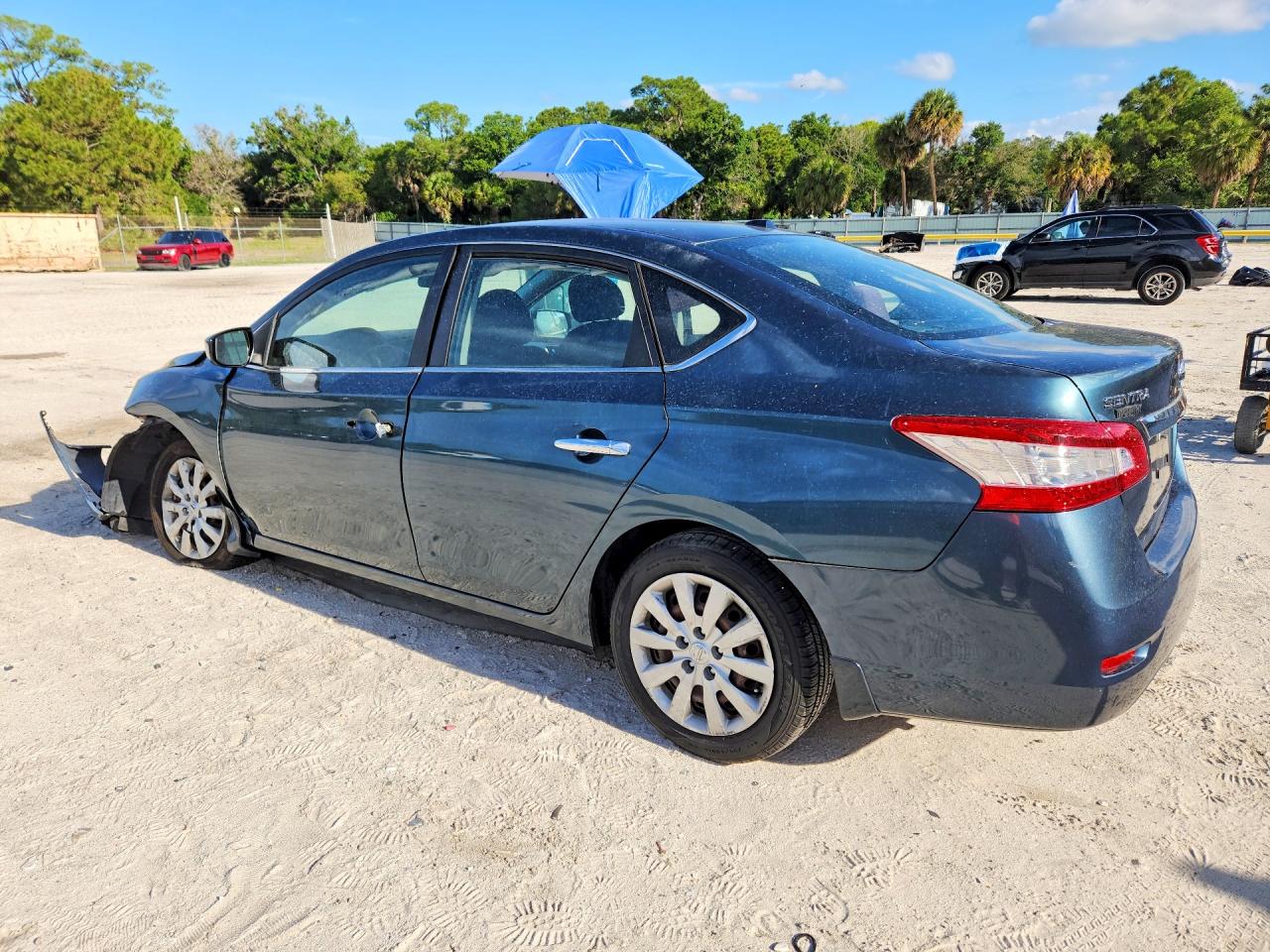 2015 Nissan Sentra S Green vin: 3N1AB7AP5FY305949