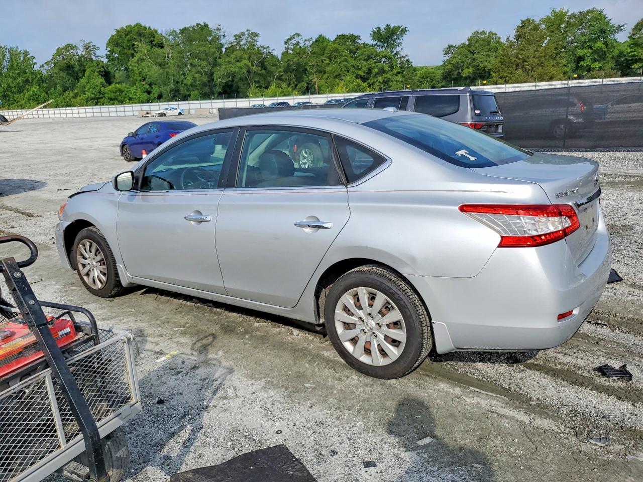 2015 Nissan Sentra Sv Silver vin: 3N1AB7AP5FY307684